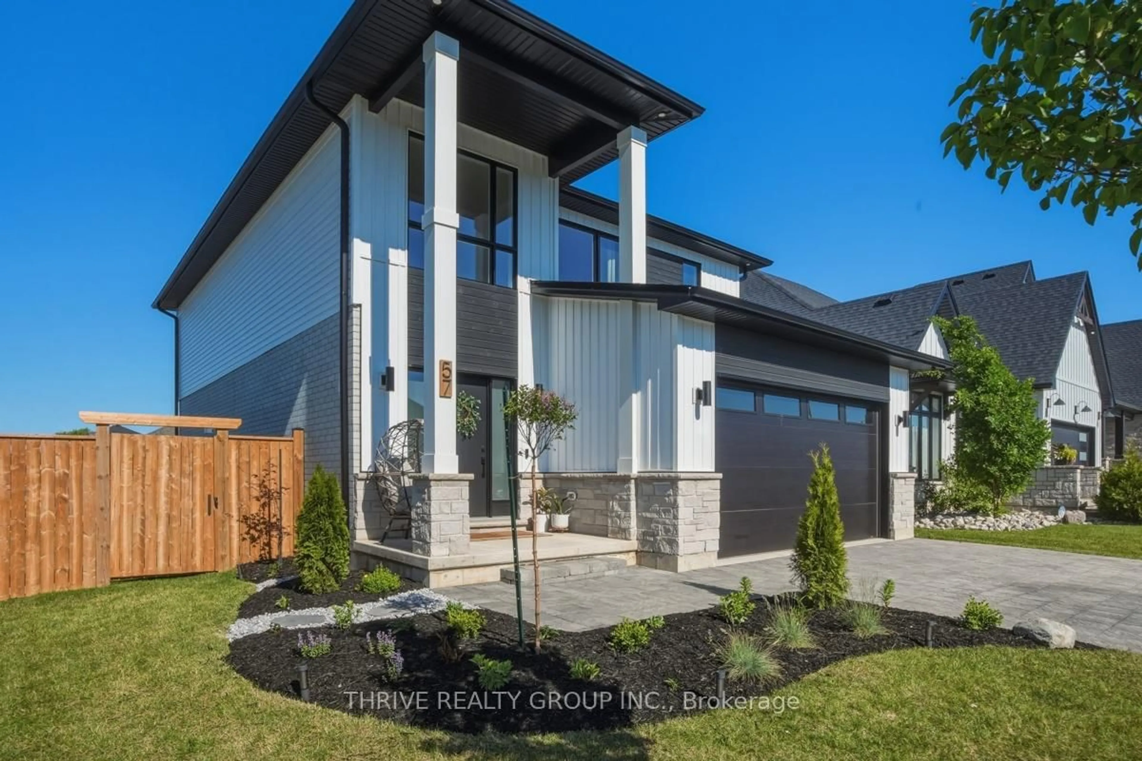 Home with brick exterior material, street for 57 Briscoe Cres, Strathroy-Caradoc Ontario N7G 0B8