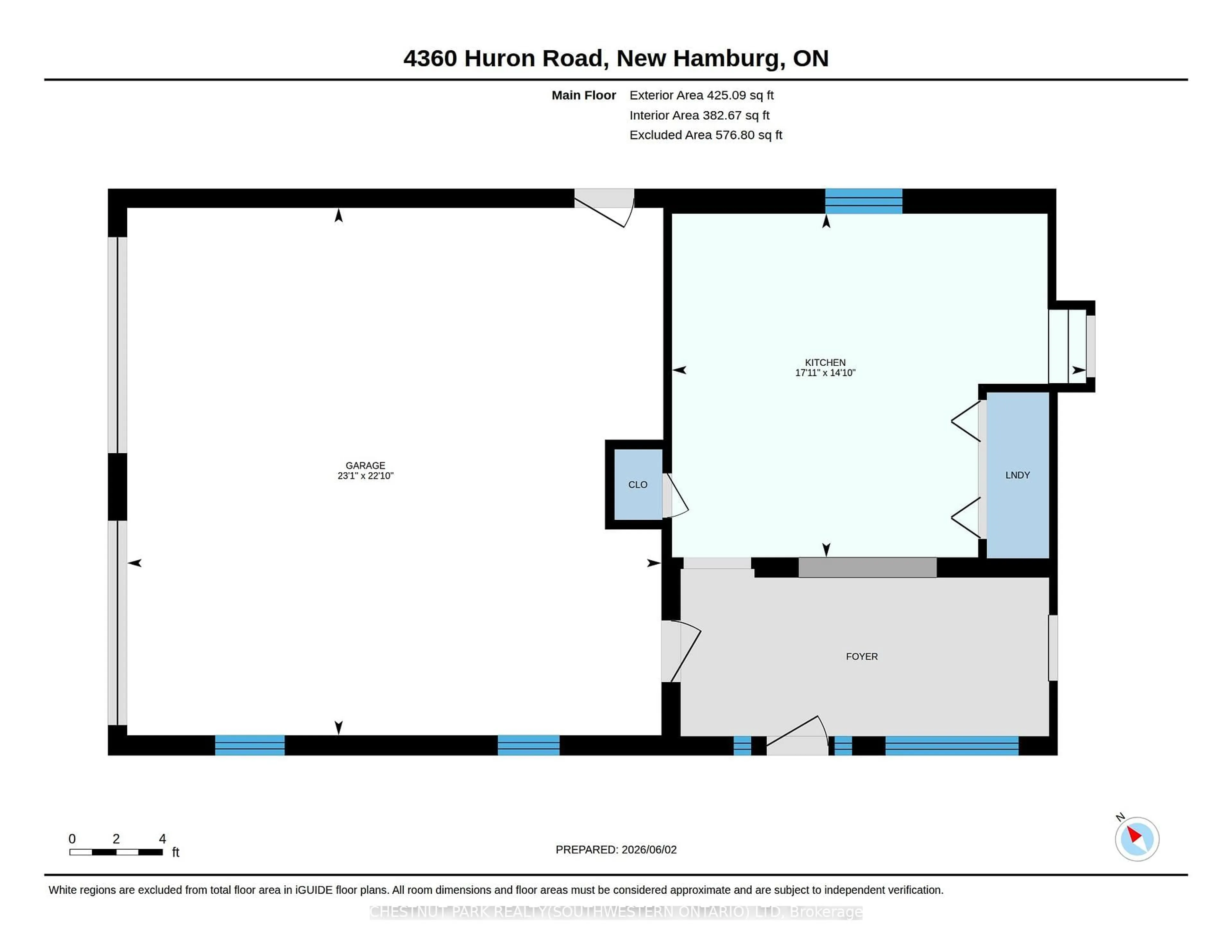 Floor plan for 4360 Huron Rd, Wilmot Ontario N3A 3E3