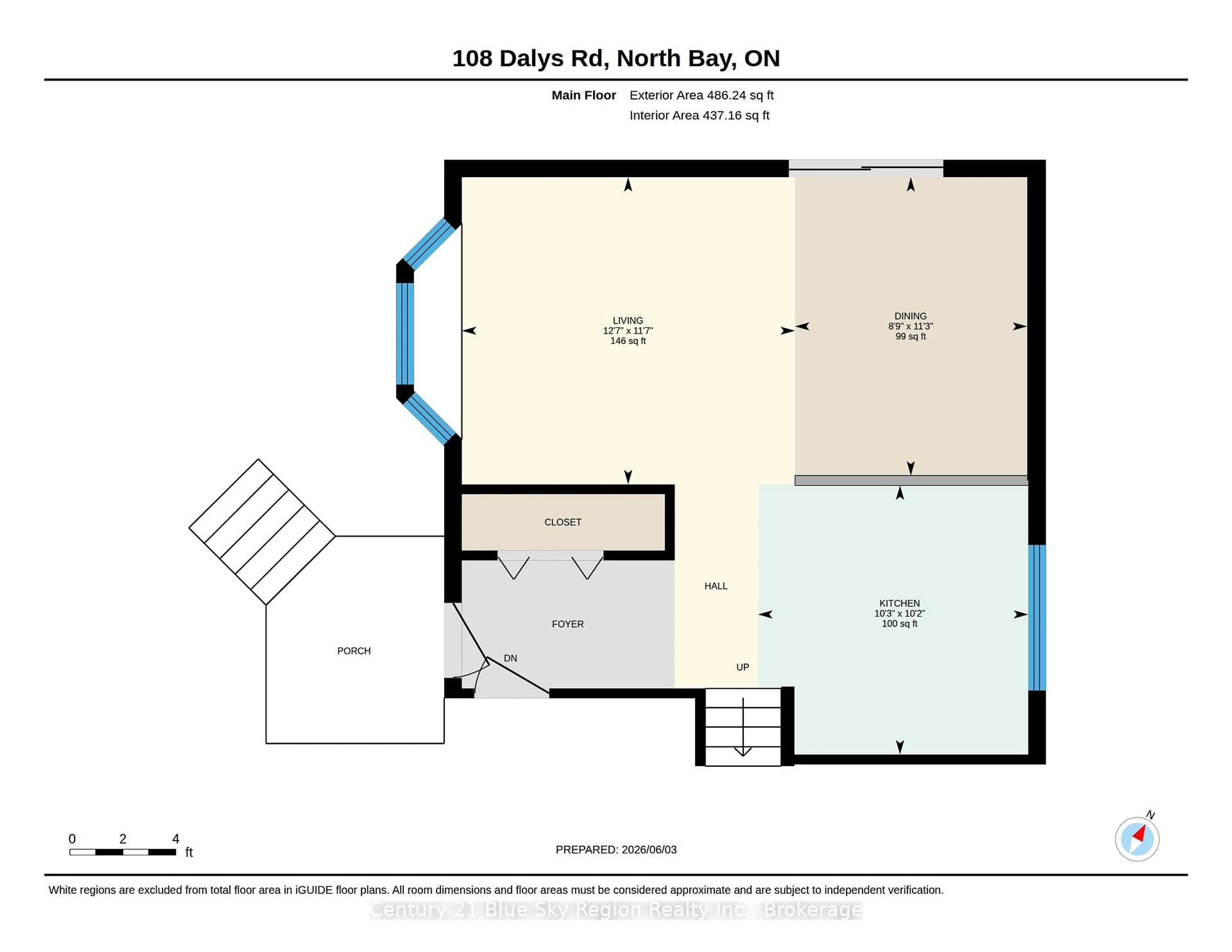 Floor plan for 108 Dalys Rd, North Bay Ontario P1B 8G4
