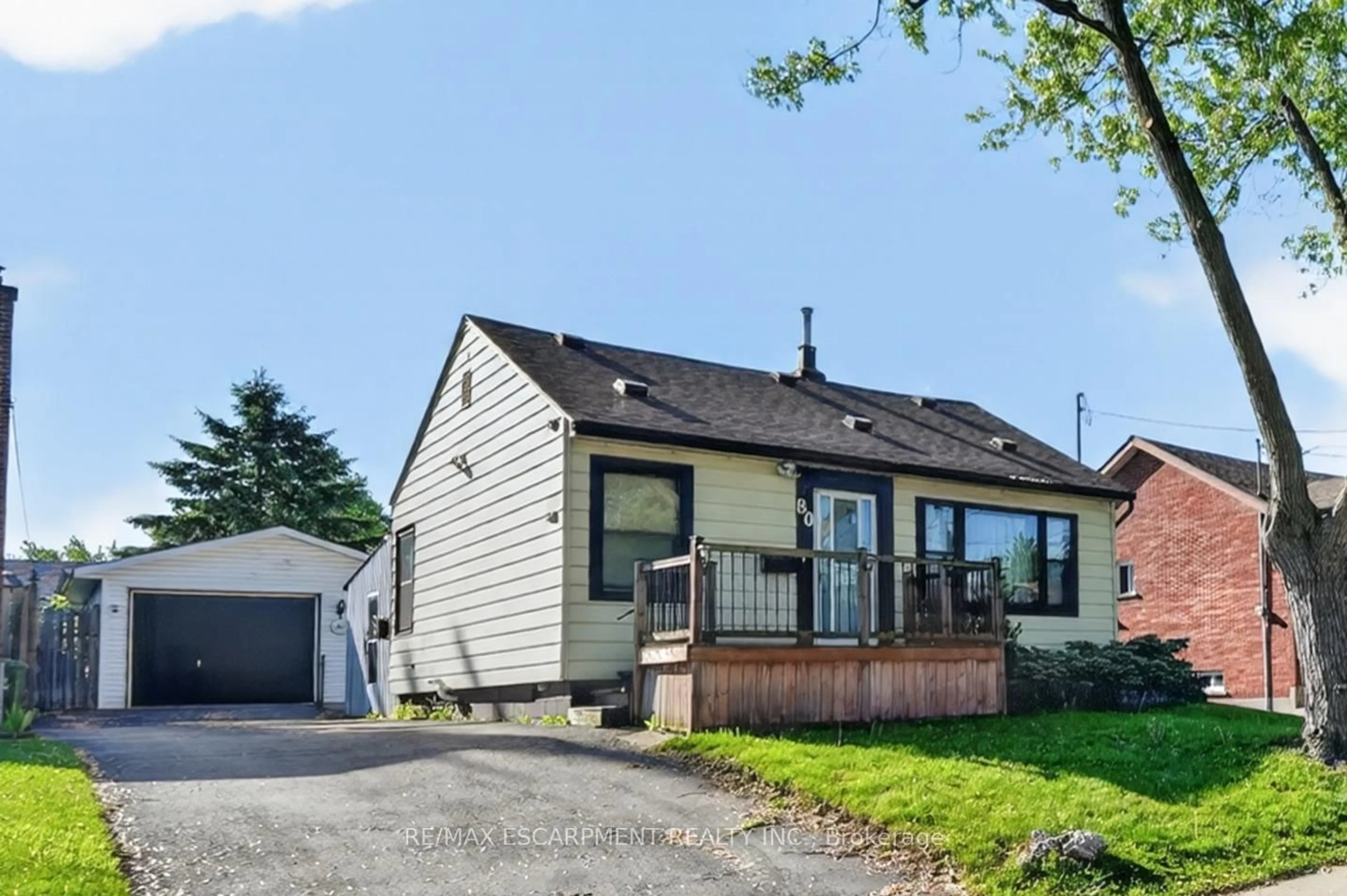 Home with vinyl exterior material, street for 80 Walter Ave, Hamilton Ontario L8H 5P7