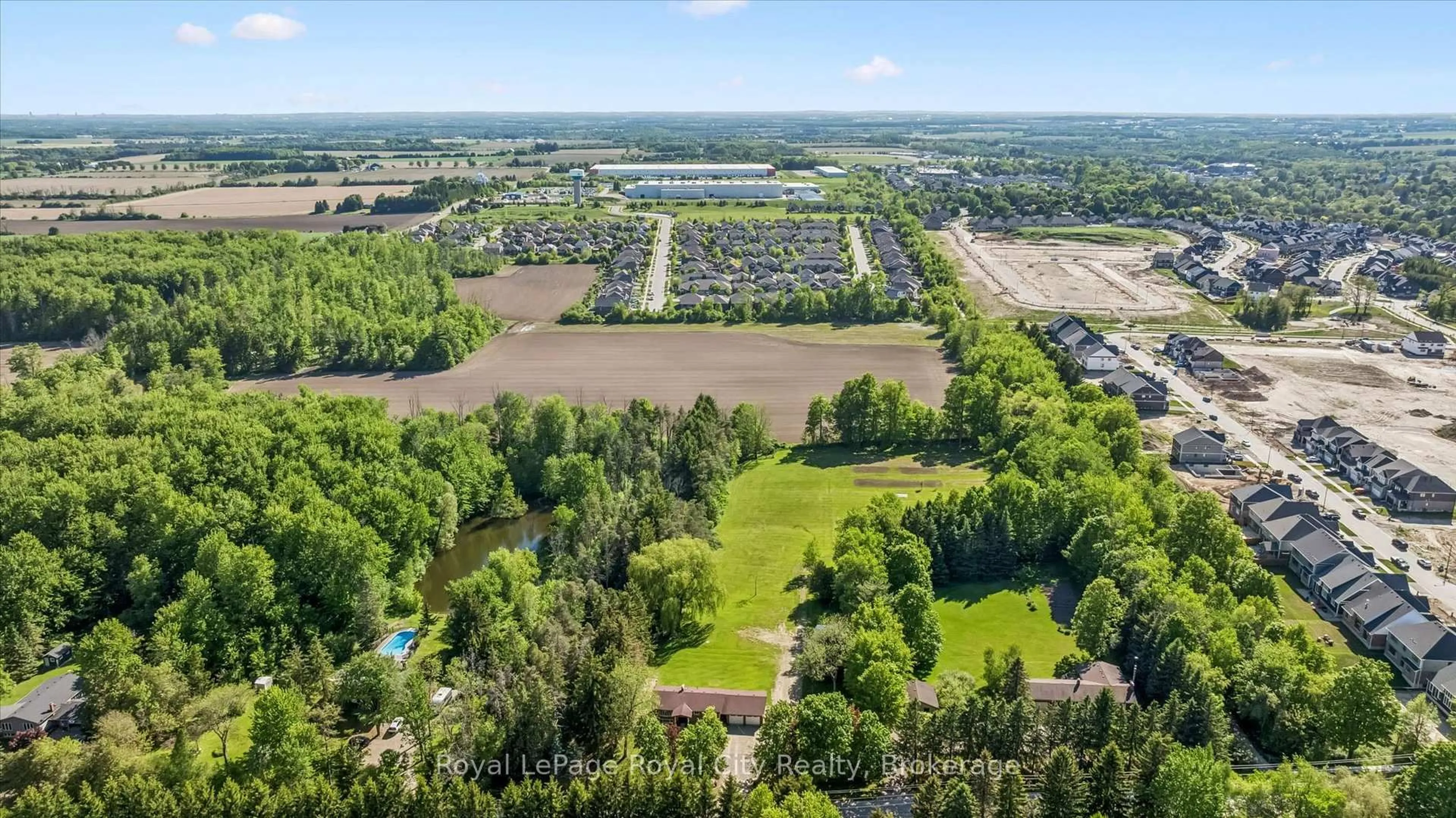 A pic from outside/outdoor area/front of a property/back of a property/a pic from drone, water/lake/river/ocean view for 103 Gilkison St, Centre Wellington Ontario N0B 1S0