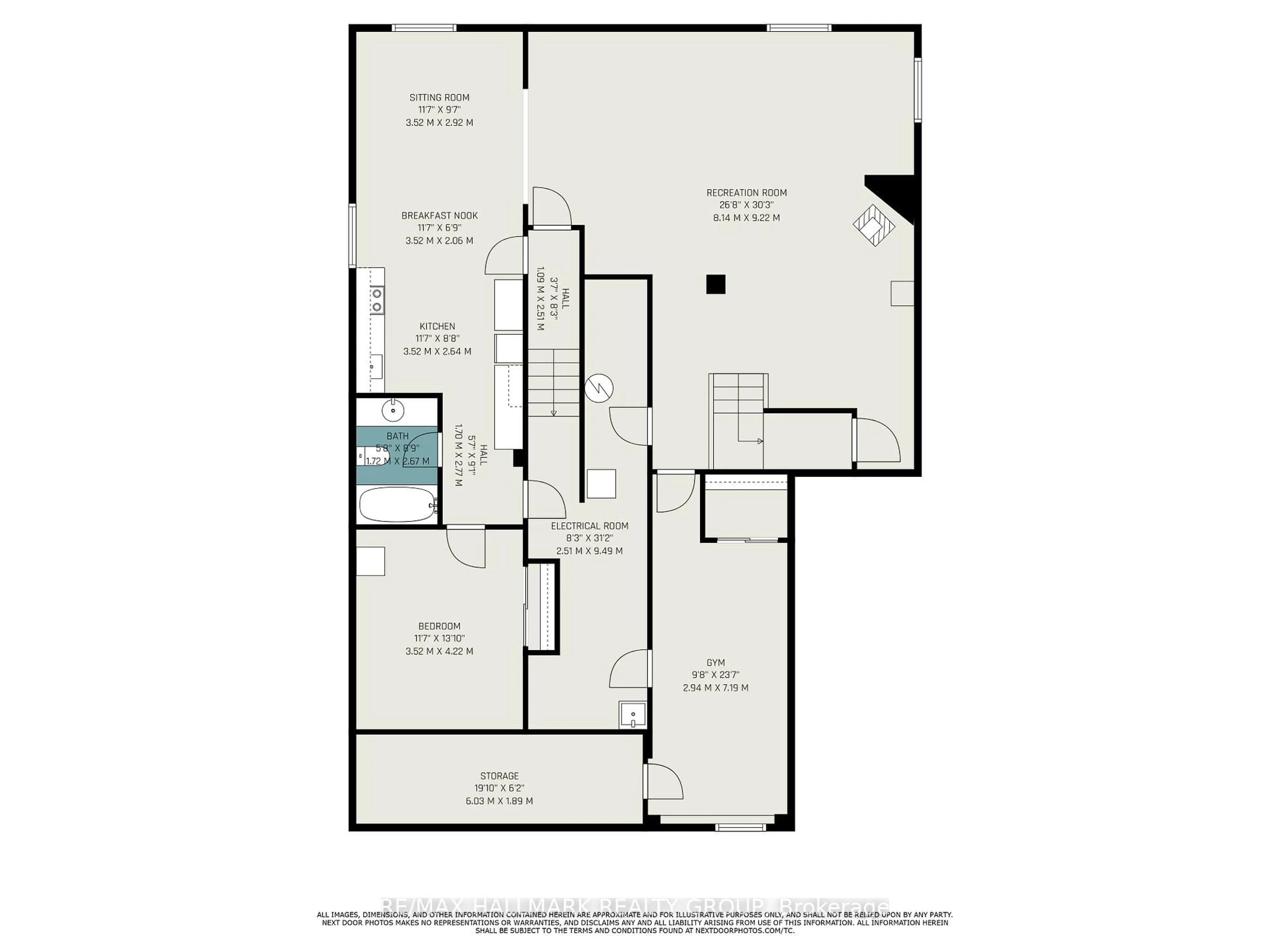 Floor plan for 3809 Alderwood St, Ottawa Ontario K1T 3R3