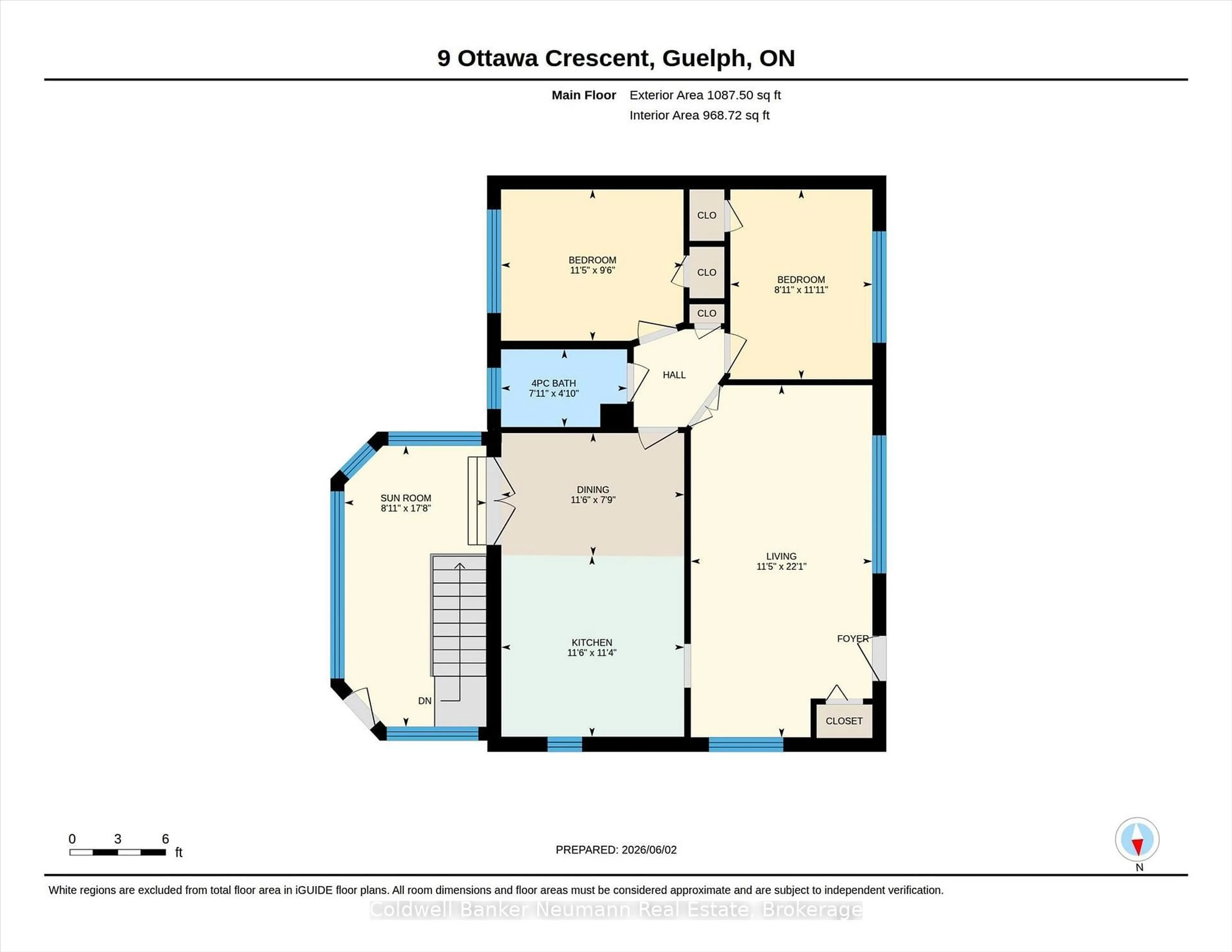 Floor plan for 9 Ottawa Cres, Guelph Ontario N1E 2A4