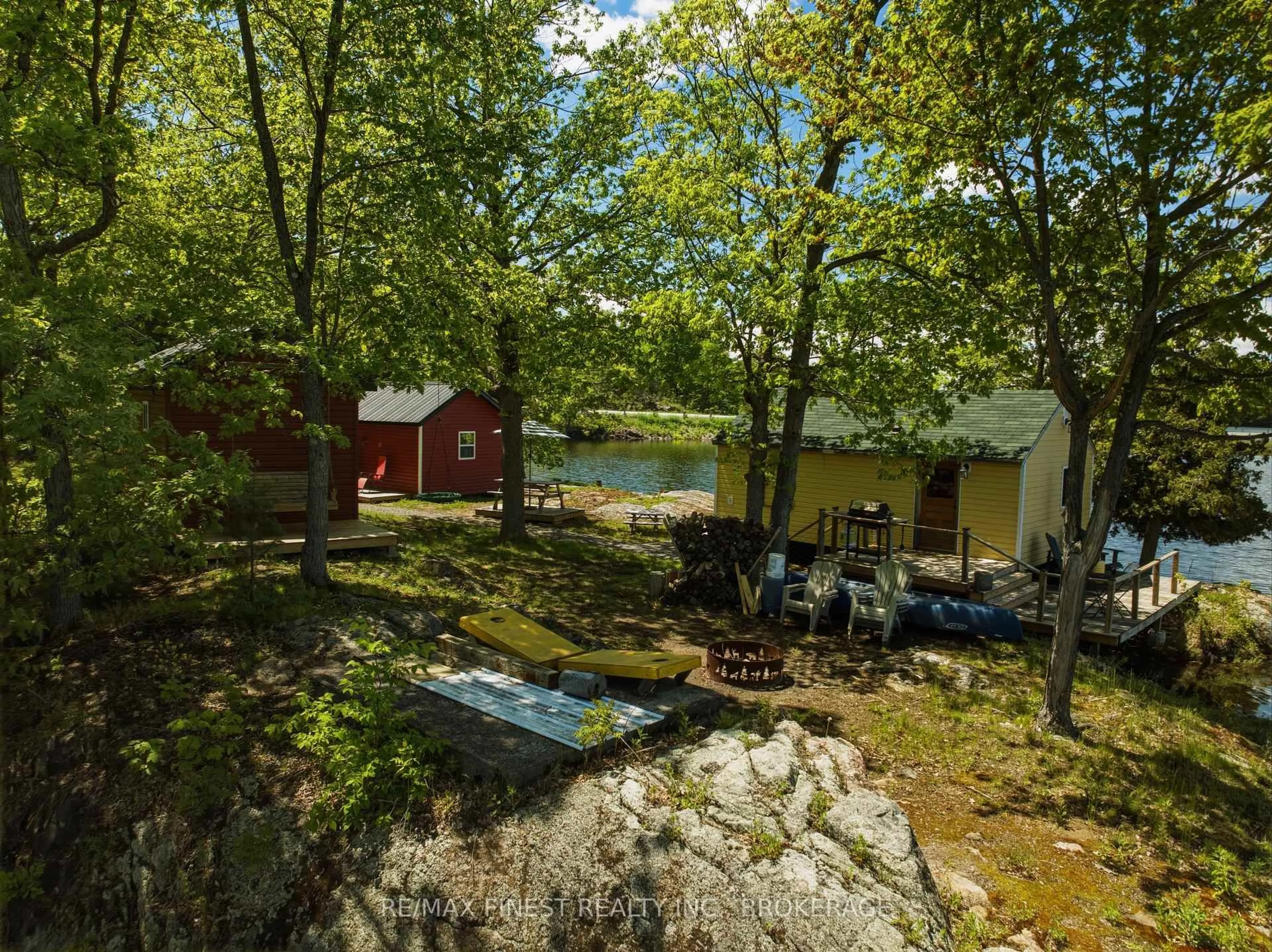 A pic from outside/outdoor area/front of a property/back of a property/a pic from drone, forest/trees view for 9010 Perth Rd, Perth Road Ontario K0H 2L0