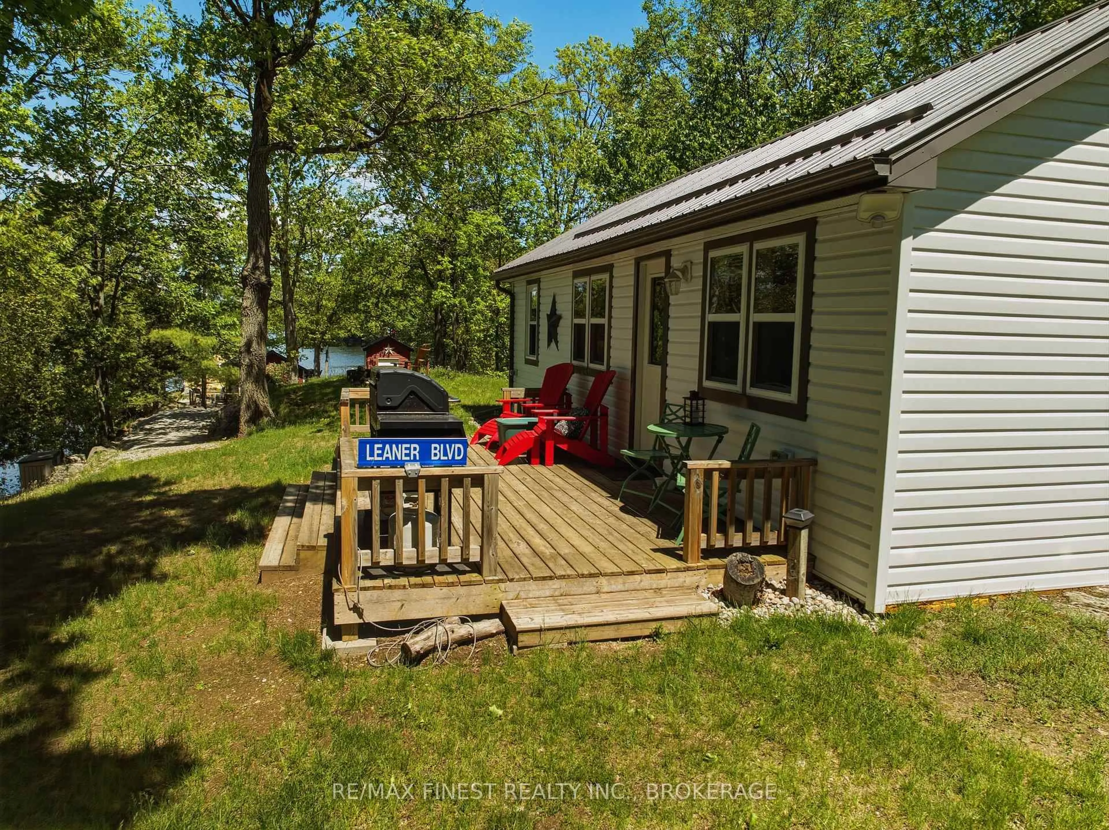 A pic from outside/outdoor area/front of a property/back of a property/a pic from drone, water/lake/river/ocean view for 9010 Perth Rd, Perth Road Ontario K0H 2L0
