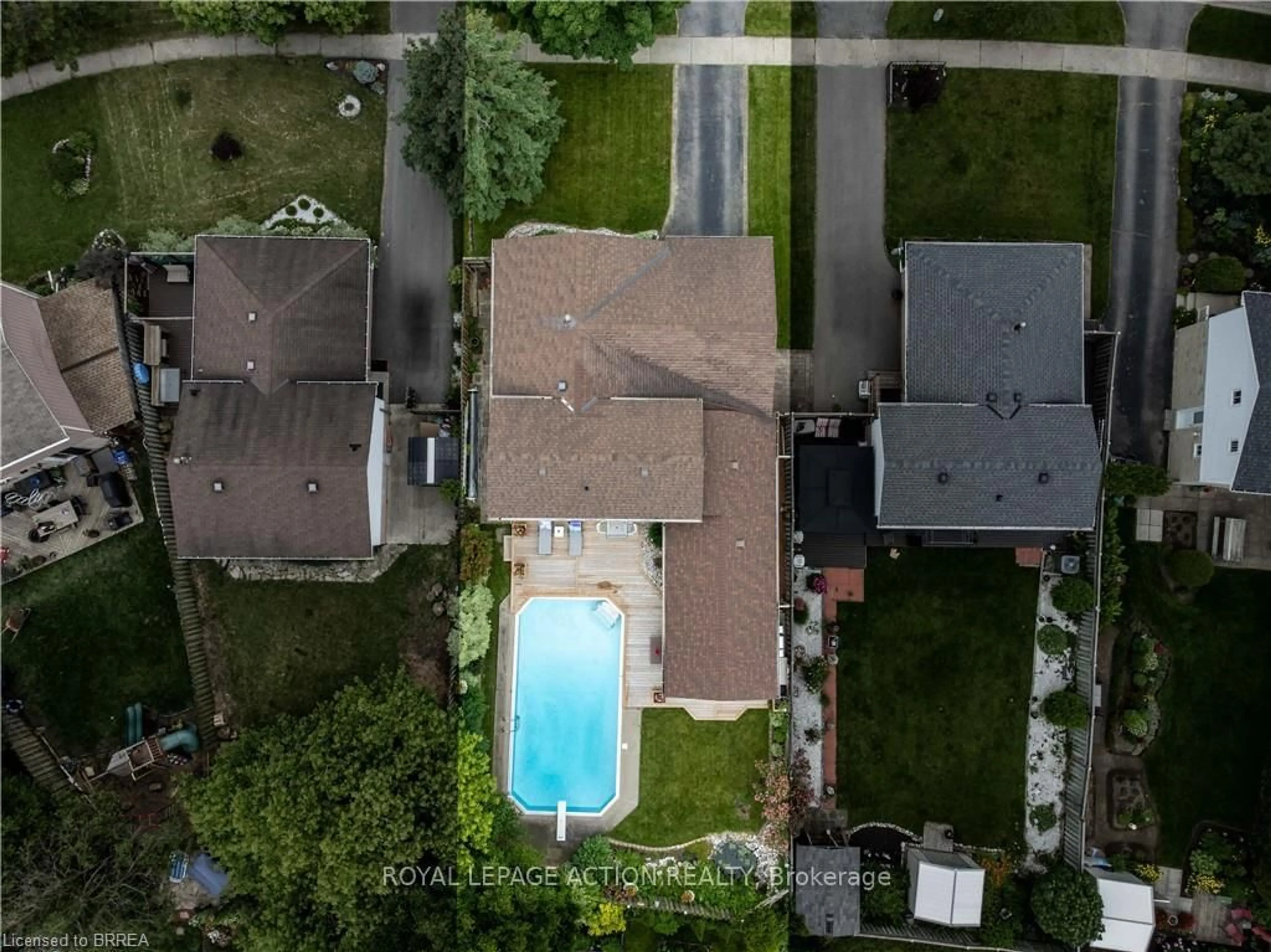 A pic from outside/outdoor area/front of a property/back of a property/a pic from drone, street for 60 Woodlawn Ave, Brantford Ontario N3V 1B3