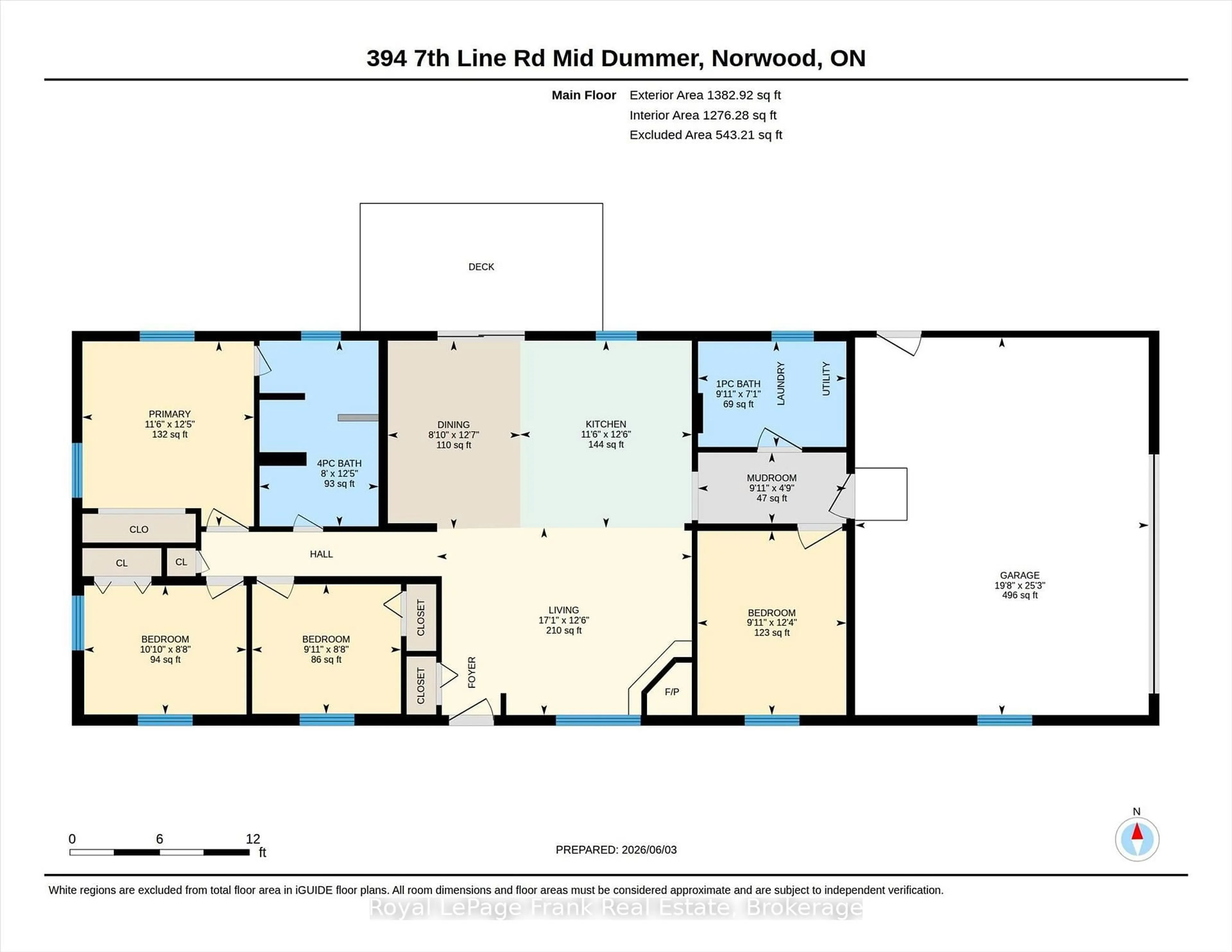Floor plan for 394 7th Line Rd, Douro-Dummer Ontario K0L 2V9