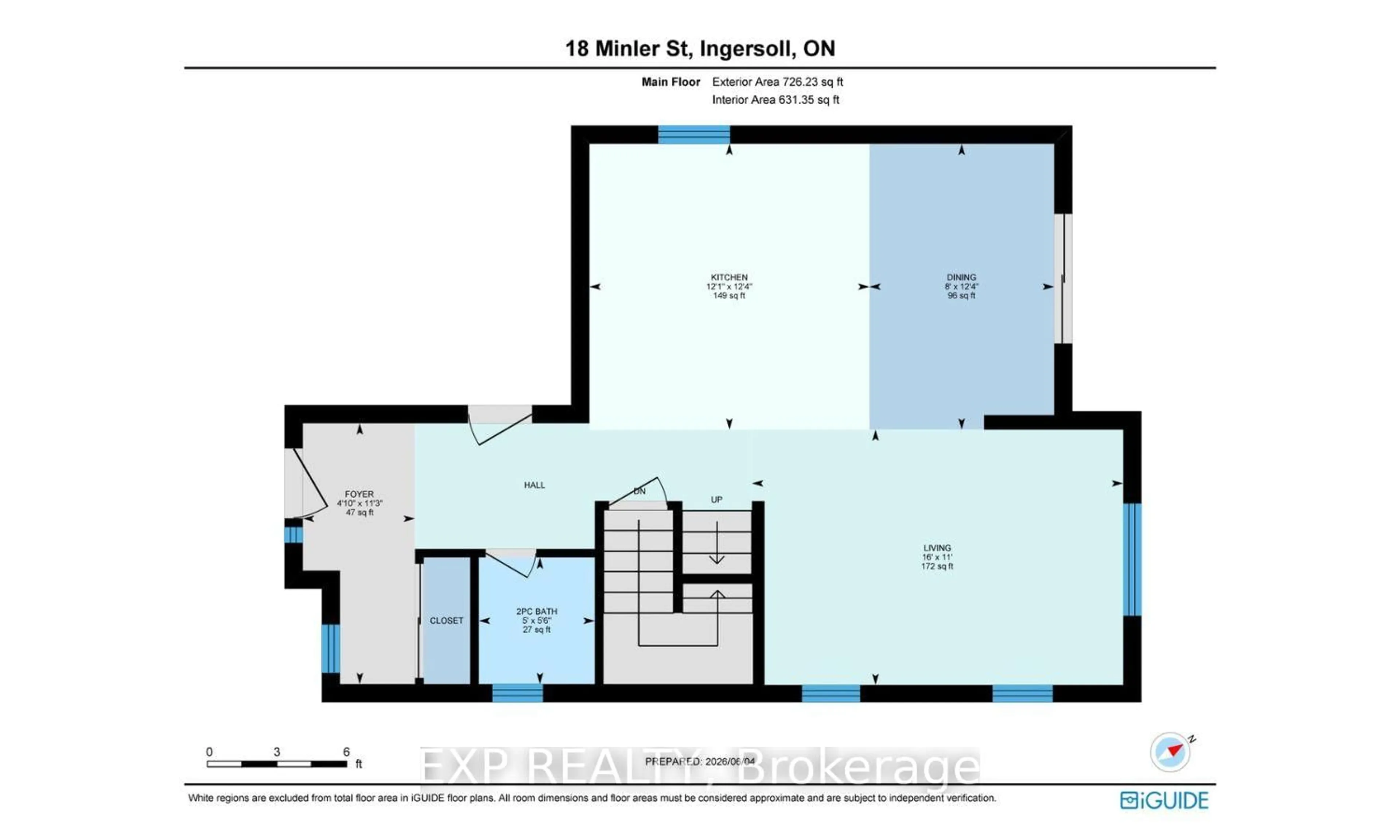 Floor plan for 18 Minler St, Ingersoll Ontario N5C 0C9