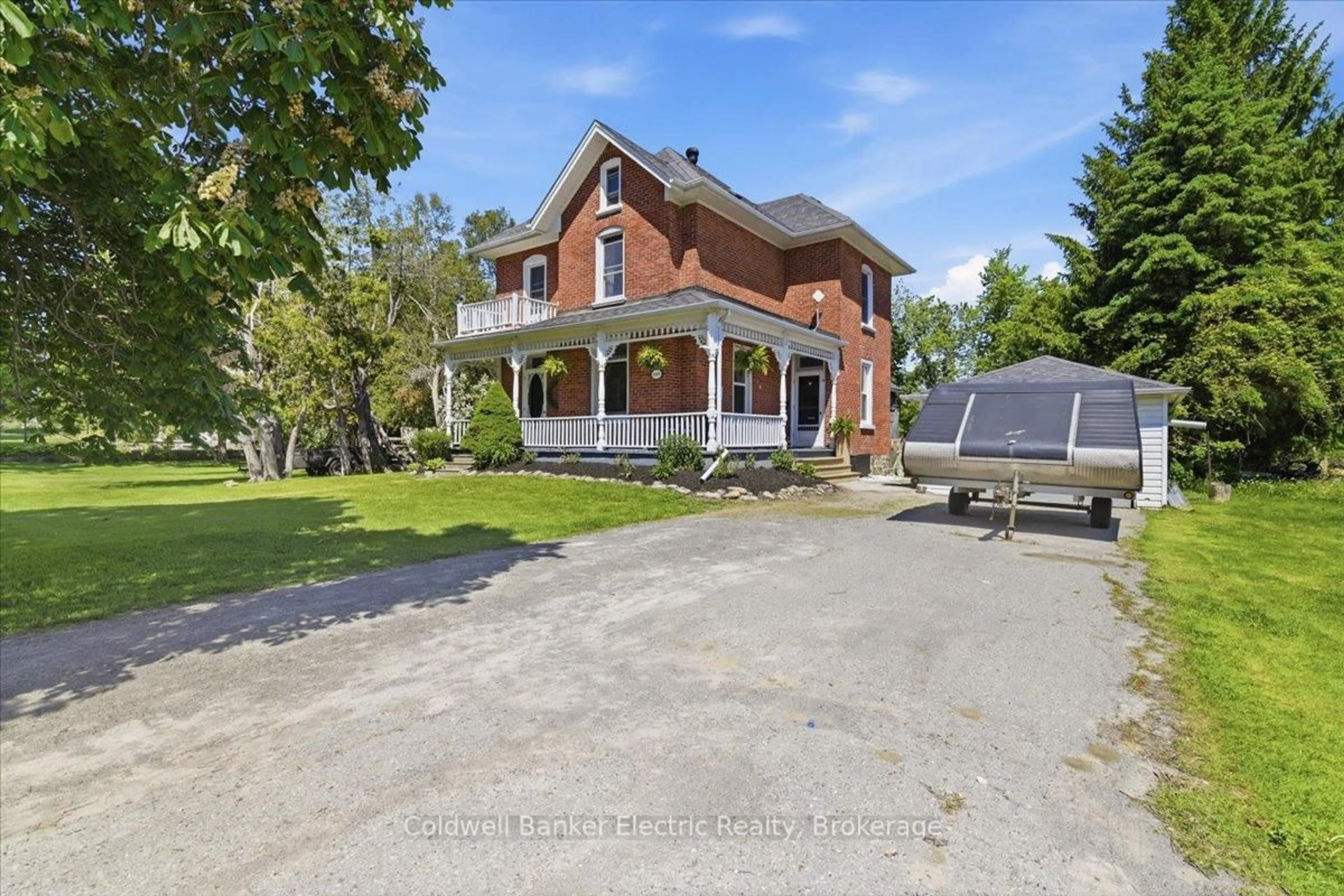 A pic from outside/outdoor area/front of a property/back of a property/a pic from drone, street for 3202 County 2 Rd, Otonabee-South Monaghan Ontario K0L 2G0