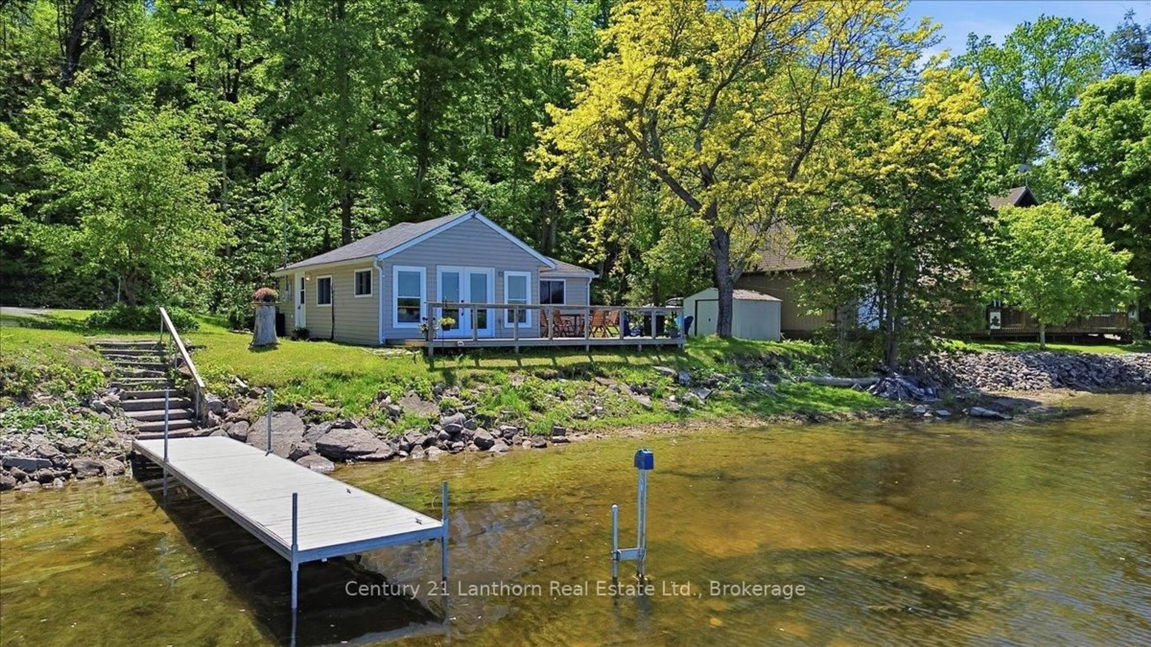 A pic from outside/outdoor area/front of a property/back of a property/a pic from drone, water/lake/river/ocean view for 144 Blakely Lane, Madoc Ontario K0K 2K0