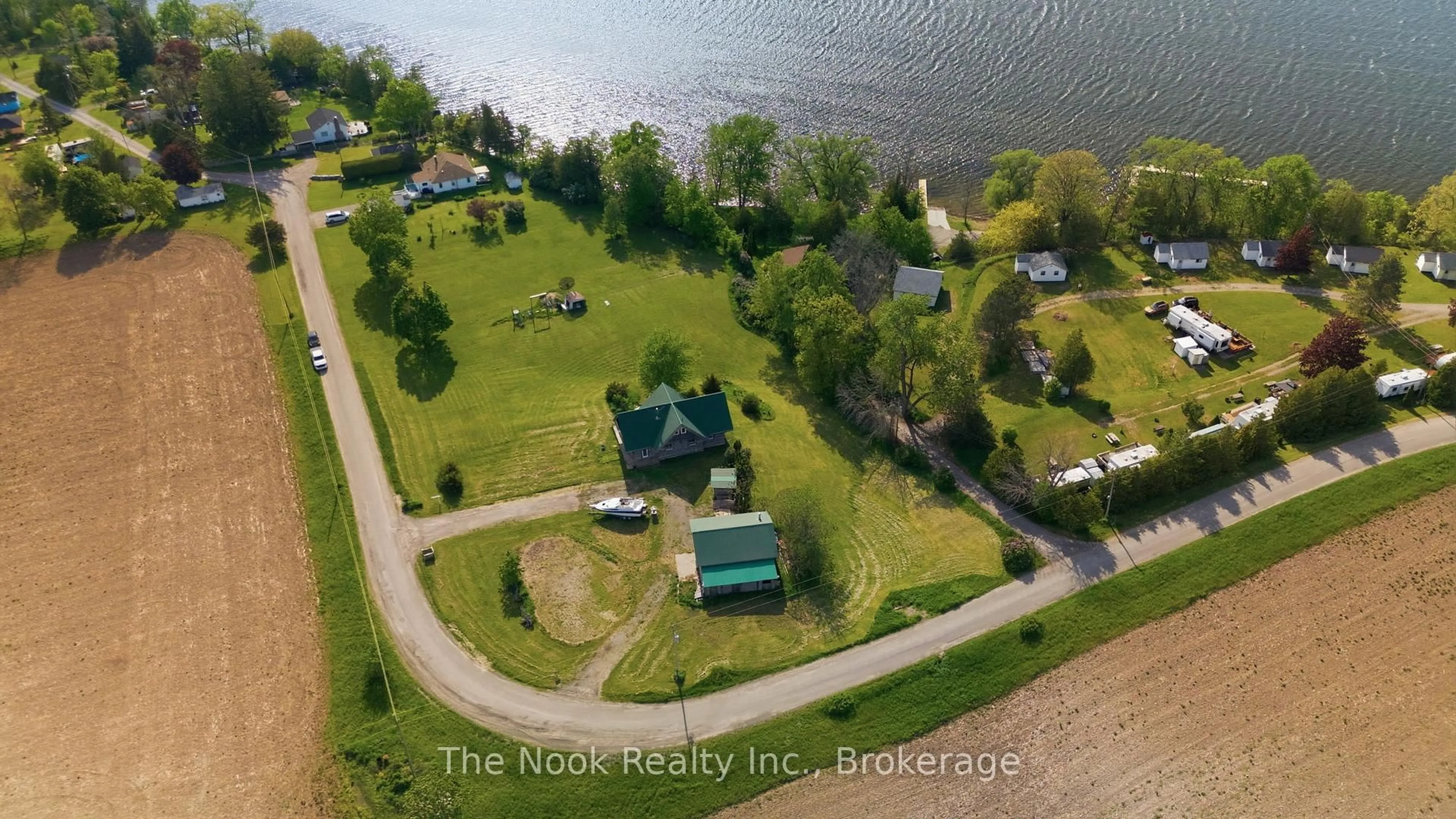A pic from outside/outdoor area/front of a property/back of a property/a pic from drone, water/lake/river/ocean view for 493 Island View Rd, Alnwick/Haldimand Ontario K0L 1Y0