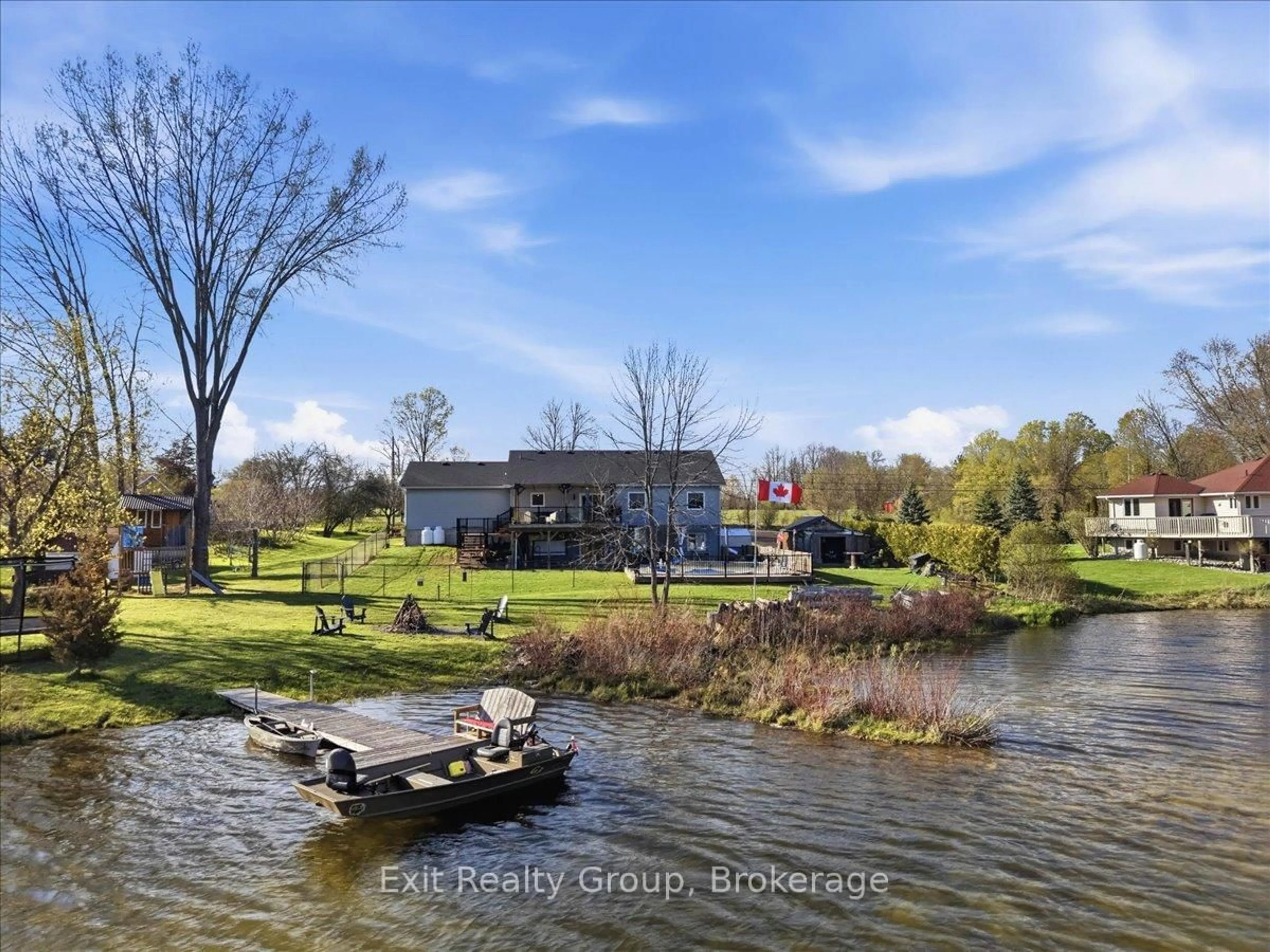 A pic from outside/outdoor area/front of a property/back of a property/a pic from drone, water/lake/river/ocean view for 544 Shannon Rd, Tyendinaga Ontario K0K 2V0