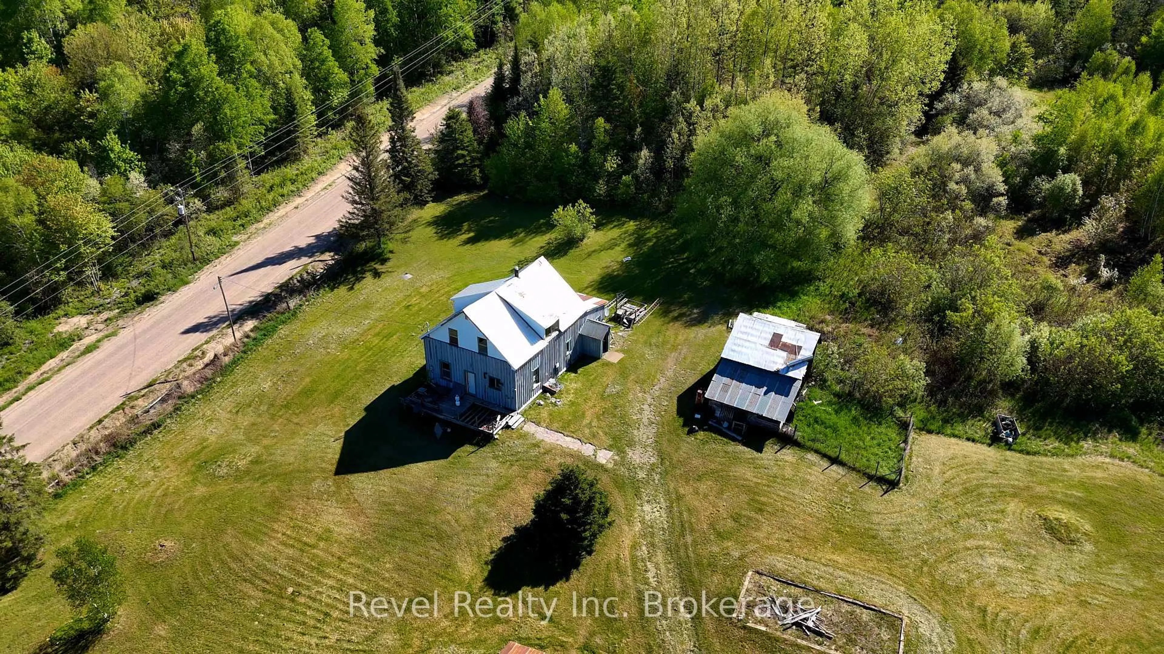 A pic from outside/outdoor area/front of a property/back of a property/a pic from drone, unknown for 188 Adams Rd, Calvin Ontario P0H 1V0