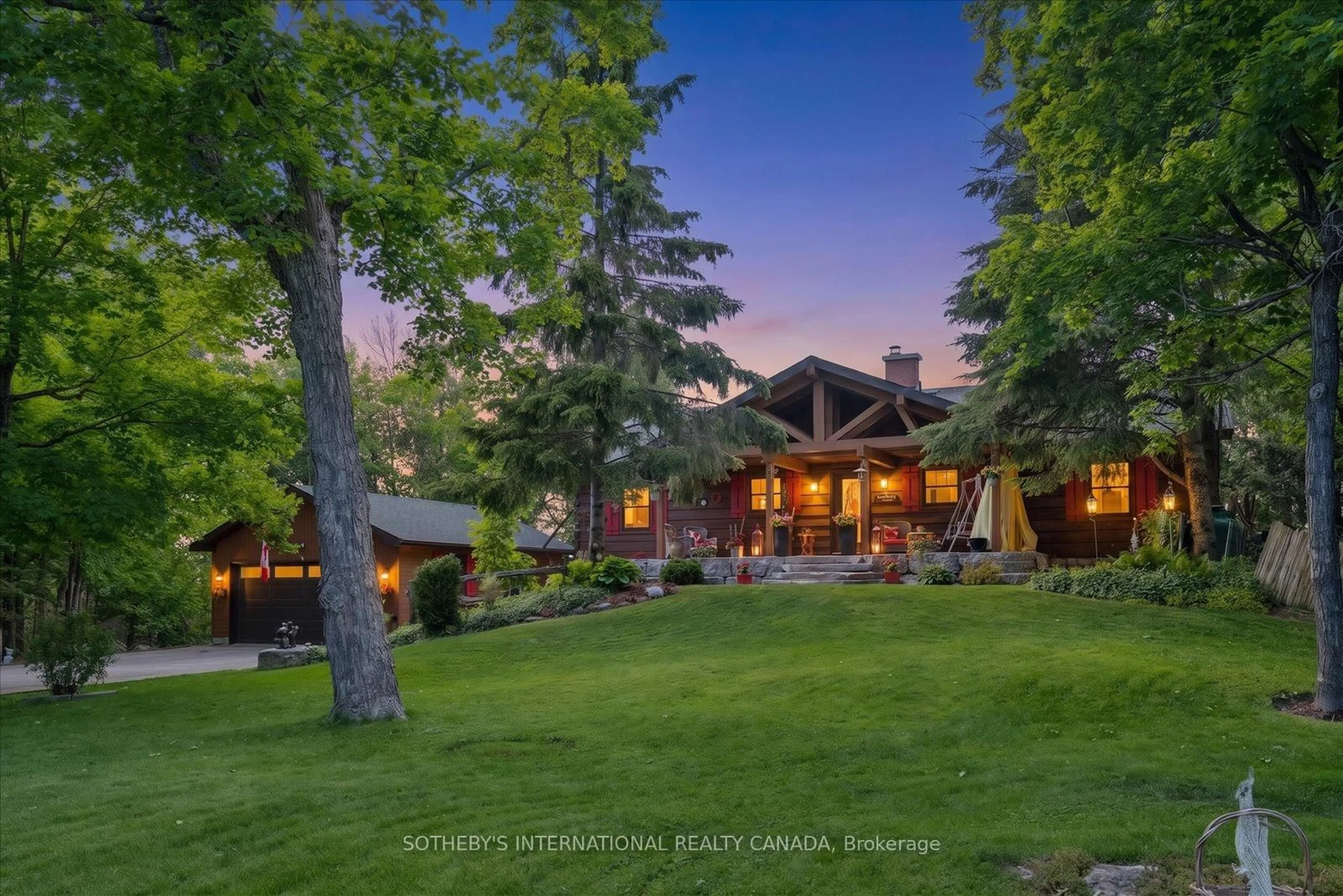 A pic from outside/outdoor area/front of a property/back of a property/a pic from drone, mountain view for 124 Fire Route 66, Trent Lakes Ontario K0L 2J0