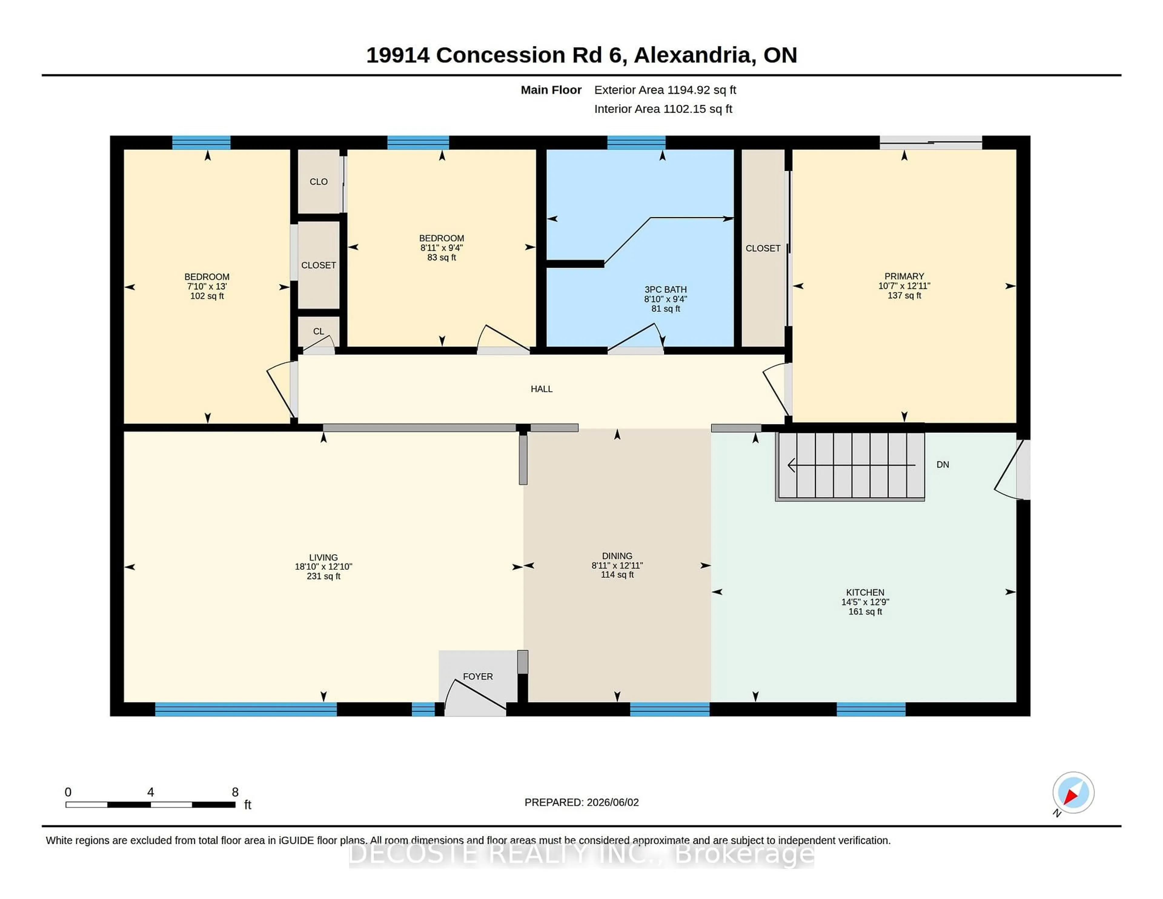 Floor plan for 19914 Kenyon Concession 6 Rd, North Glengarry Ontario K0C 1A0