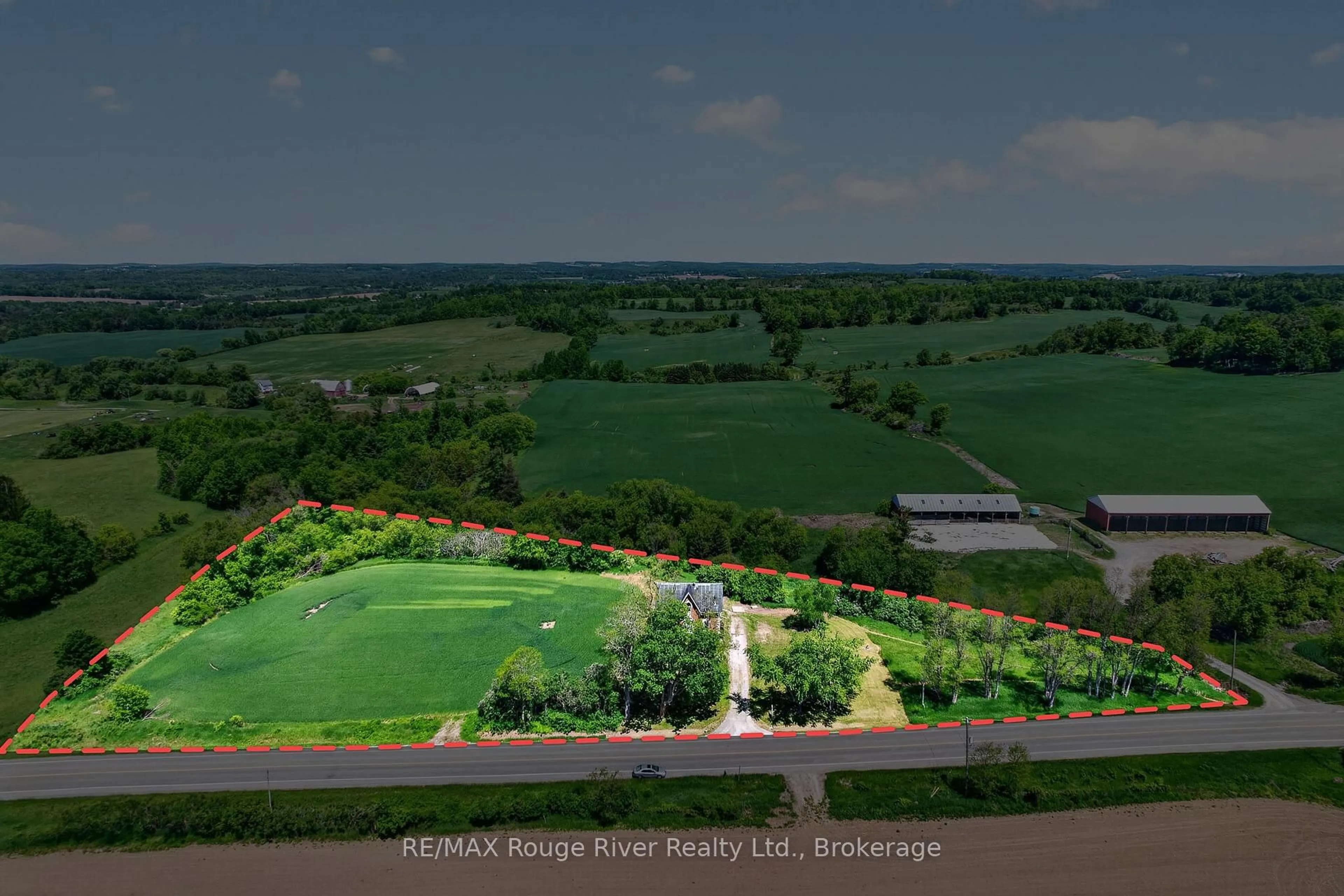 A pic from outside/outdoor area/front of a property/back of a property/a pic from drone, forest/trees view for 374 County 27 Rd, Cramahe Ontario K0K 1M0