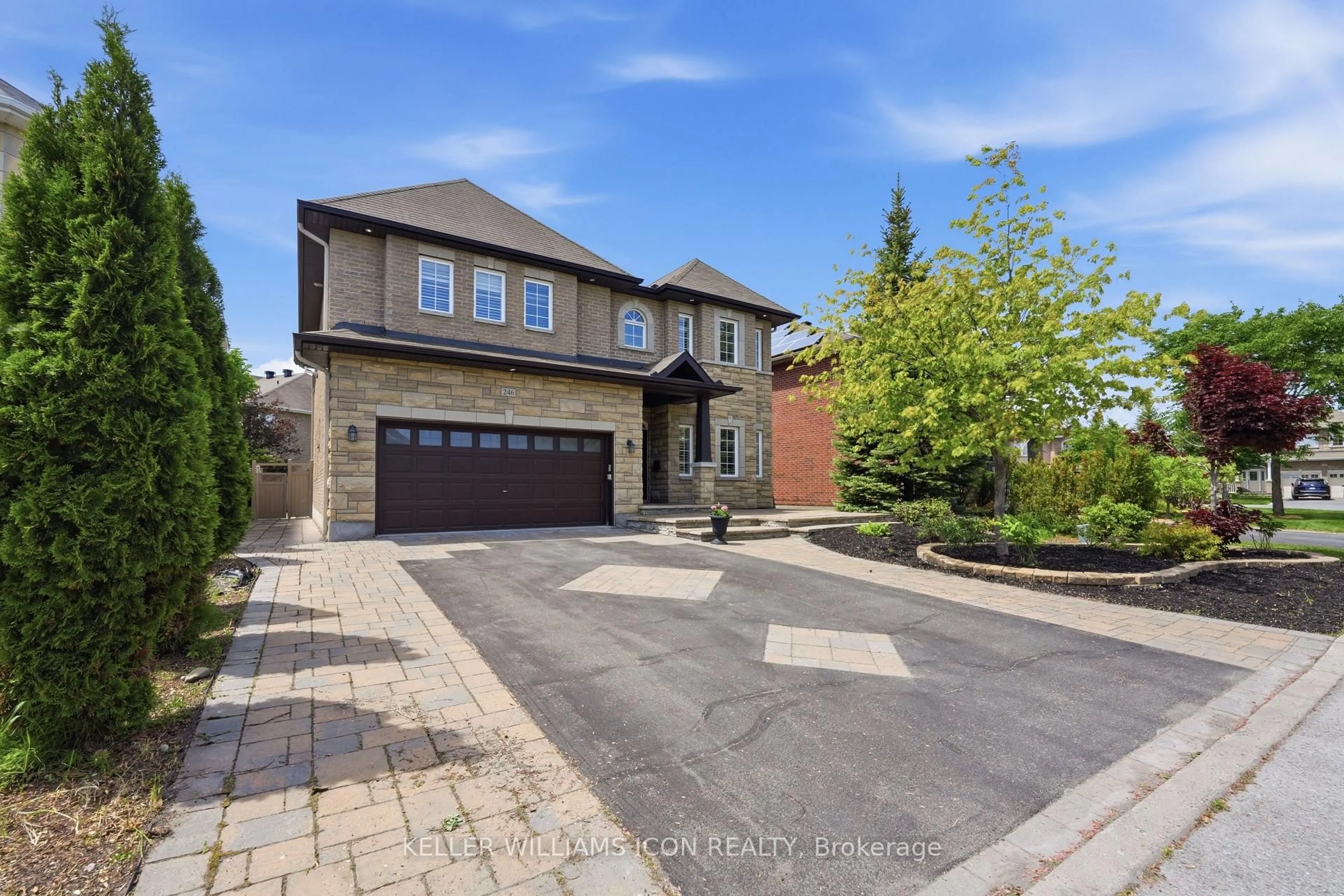 Home with brick exterior material, street for 246 Madhu Cres, Ottawa Ontario K2C 4J3