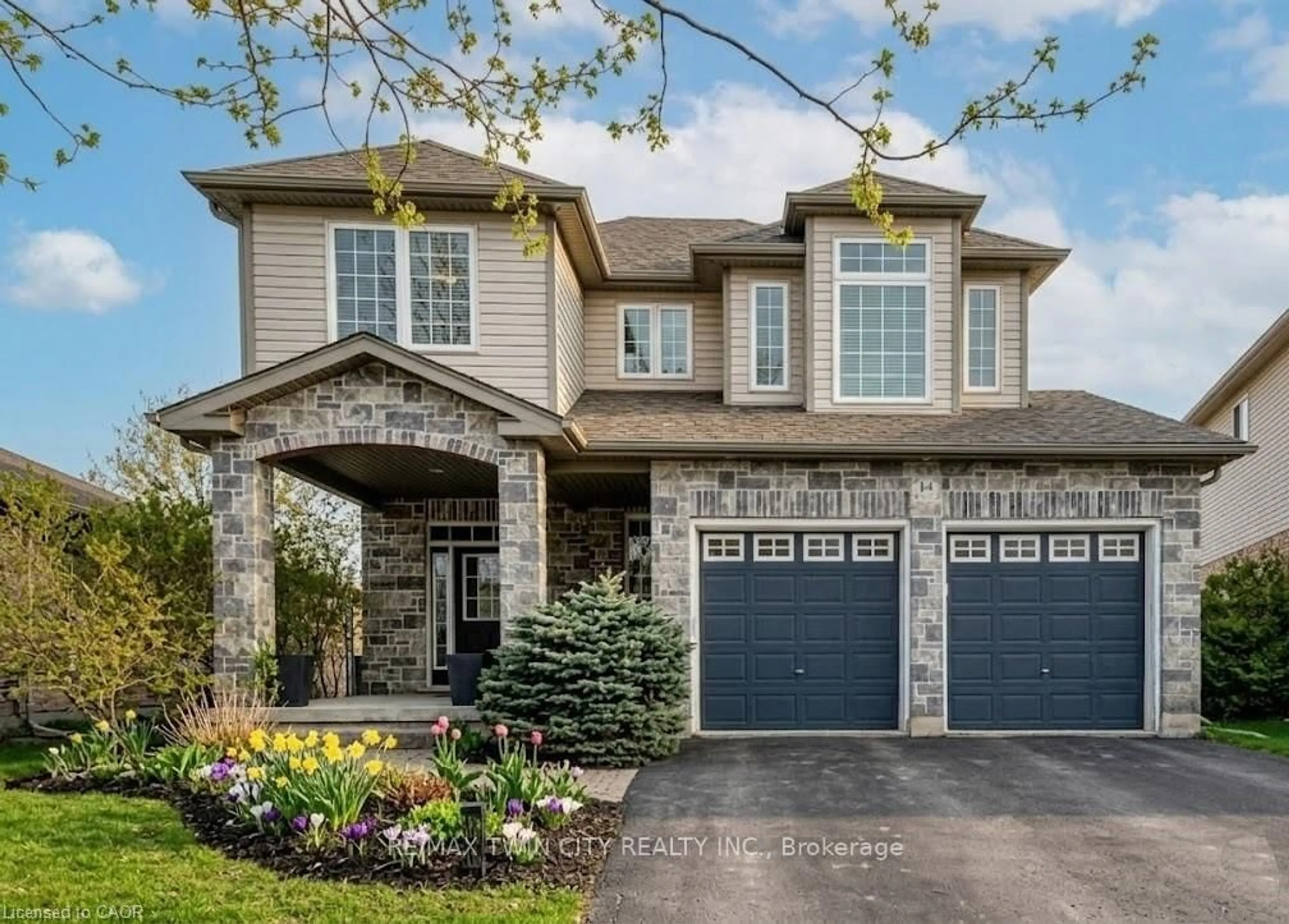 Home with brick exterior material, street for 14 LA SALLE St, Woolwich Ontario N0B 1M0
