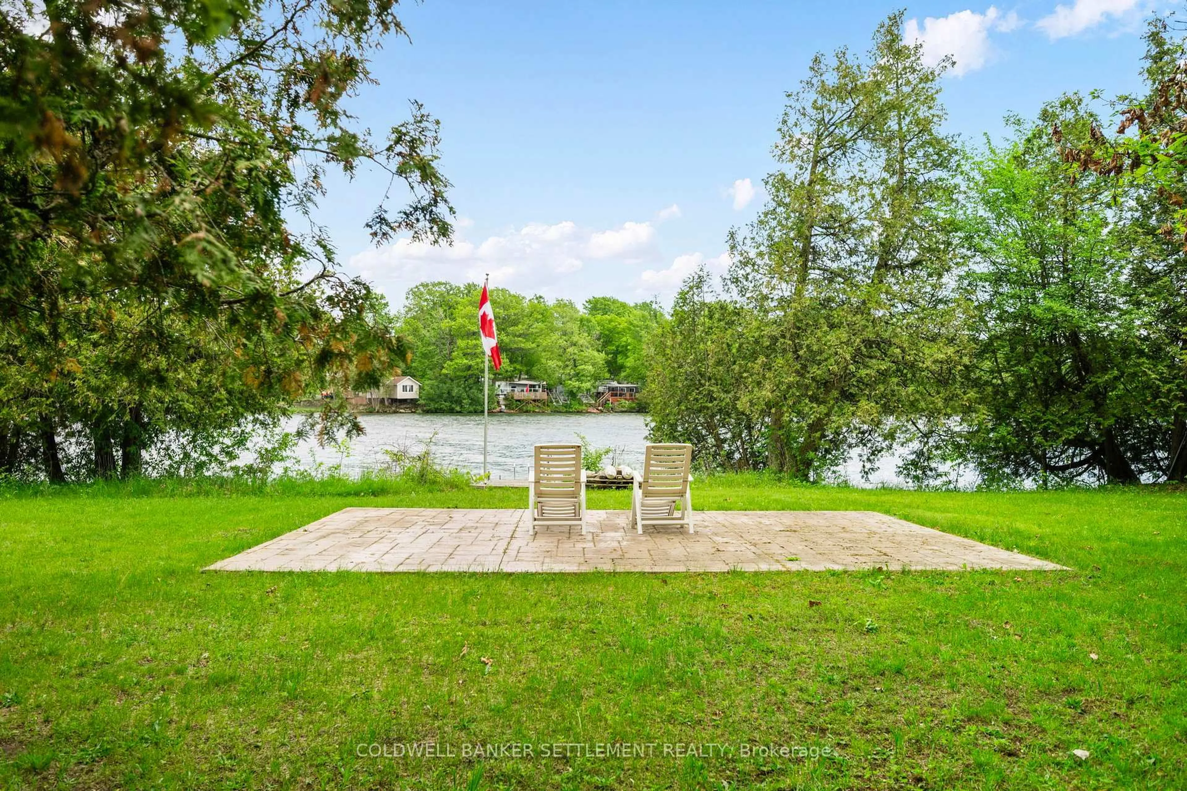 Patio, water/lake/river/ocean view for 42 Berry Park Lane, Rideau Lakes Ontario K0G 1L0