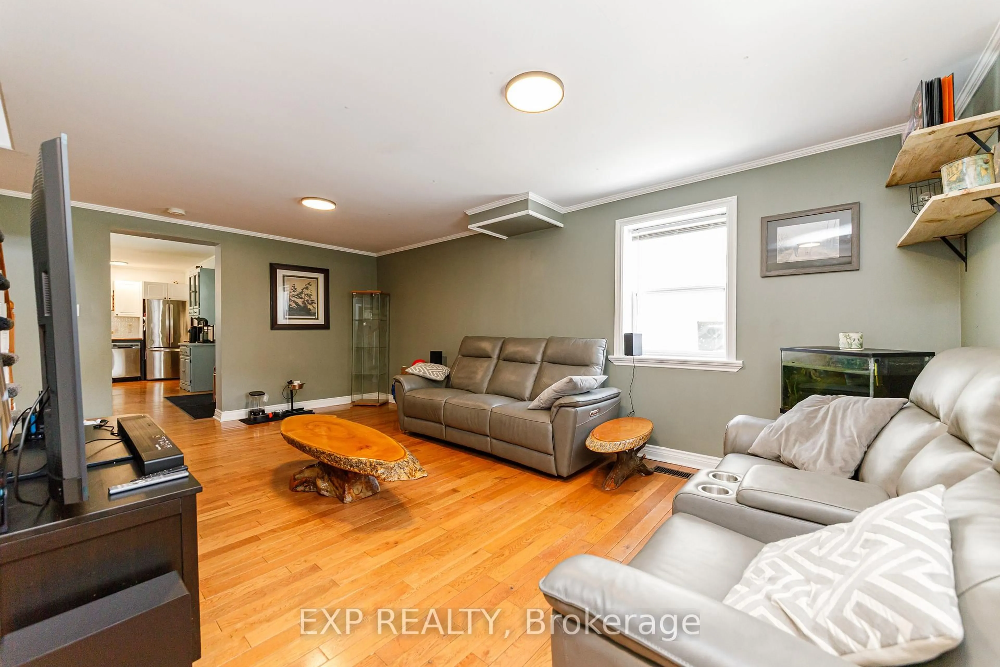 Living room with furniture, wood/laminate floor for 1138 Dalhousie Concsn 3 Rd, Lanark Ontario K0G 1K0