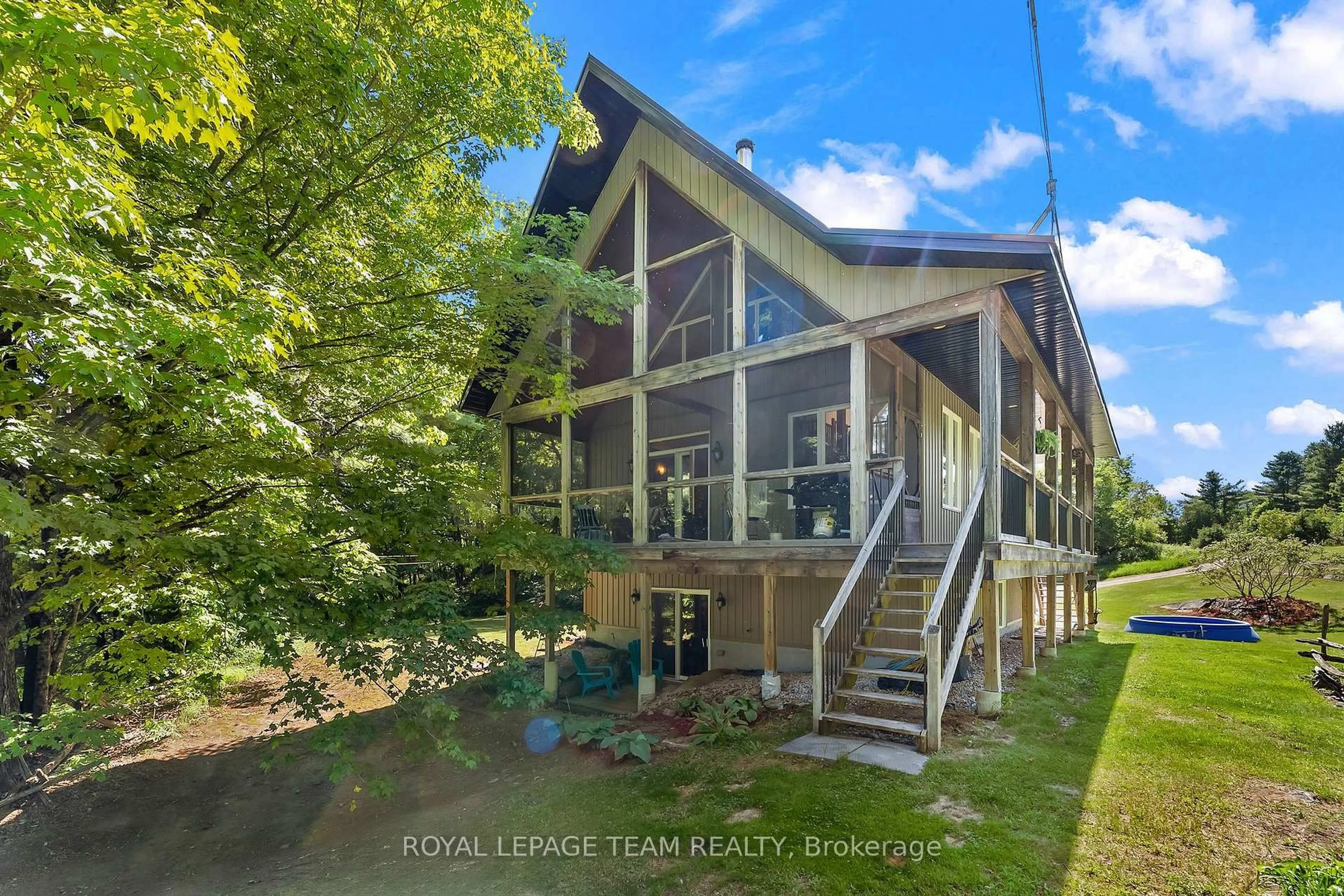 A pic from outside/outdoor area/front of a property/back of a property/a pic from drone, water/lake/river/ocean view for 1622 Conc. 4B Lanark, Lanark Ontario K0G 1K0