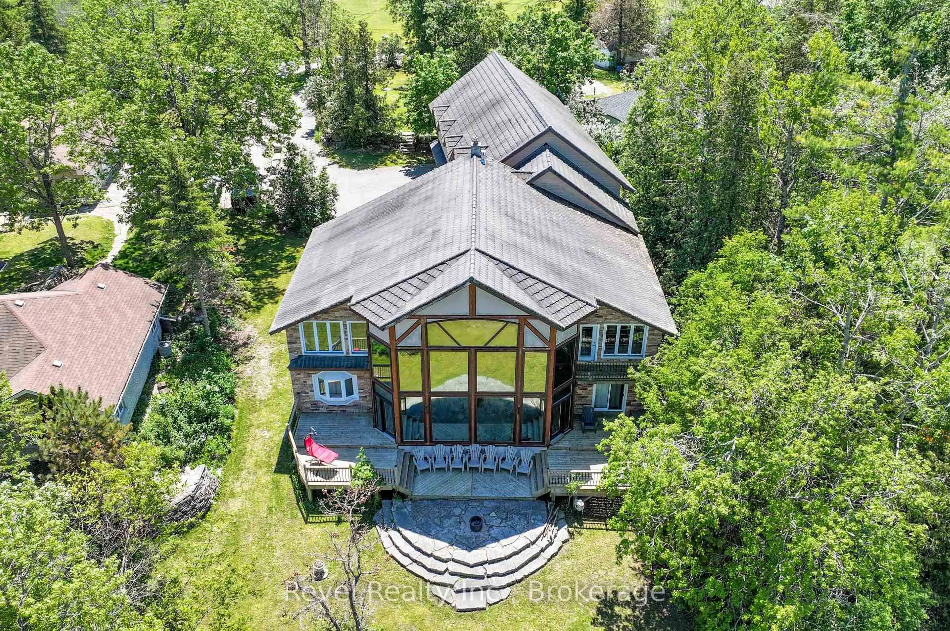A pic from outside/outdoor area/front of a property/back of a property/a pic from drone, building for 75 Meachin Dr, Kawartha Lakes Ontario K0M 1L0