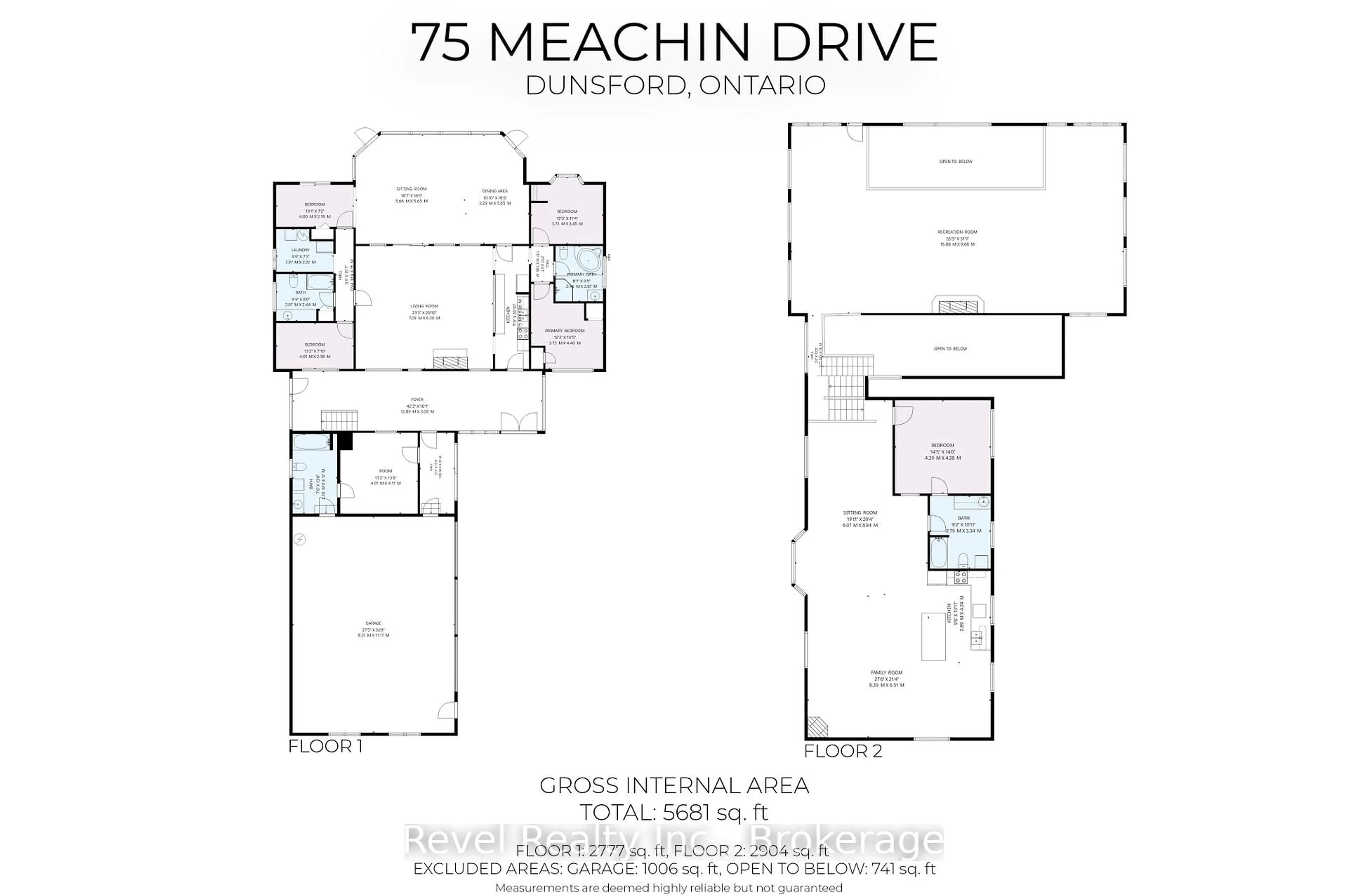 Floor plan for 75 Meachin Dr, Kawartha Lakes Ontario K0M 1L0