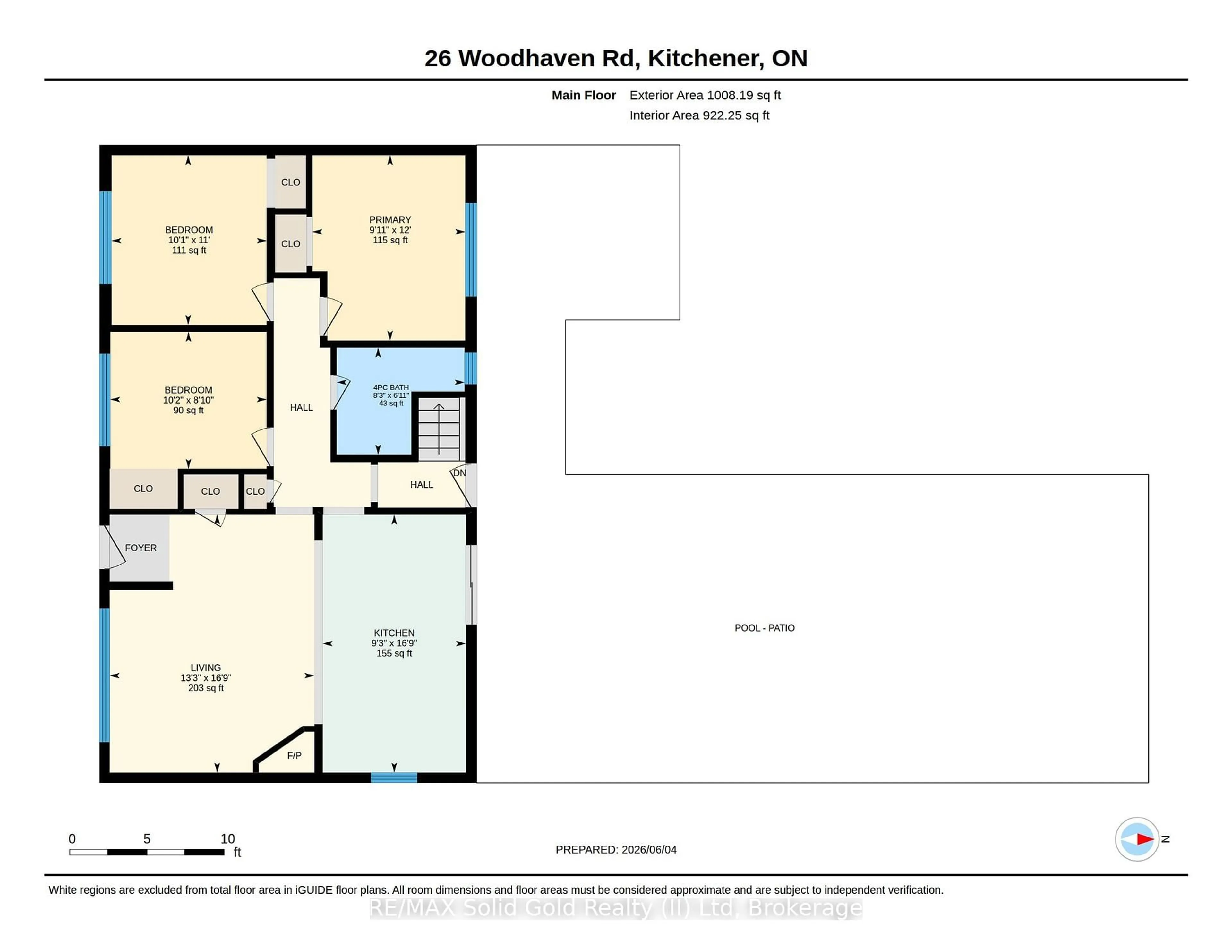 Floor plan for 26 Woodhaven Rd, Kitchener Ontario N2C 1T6