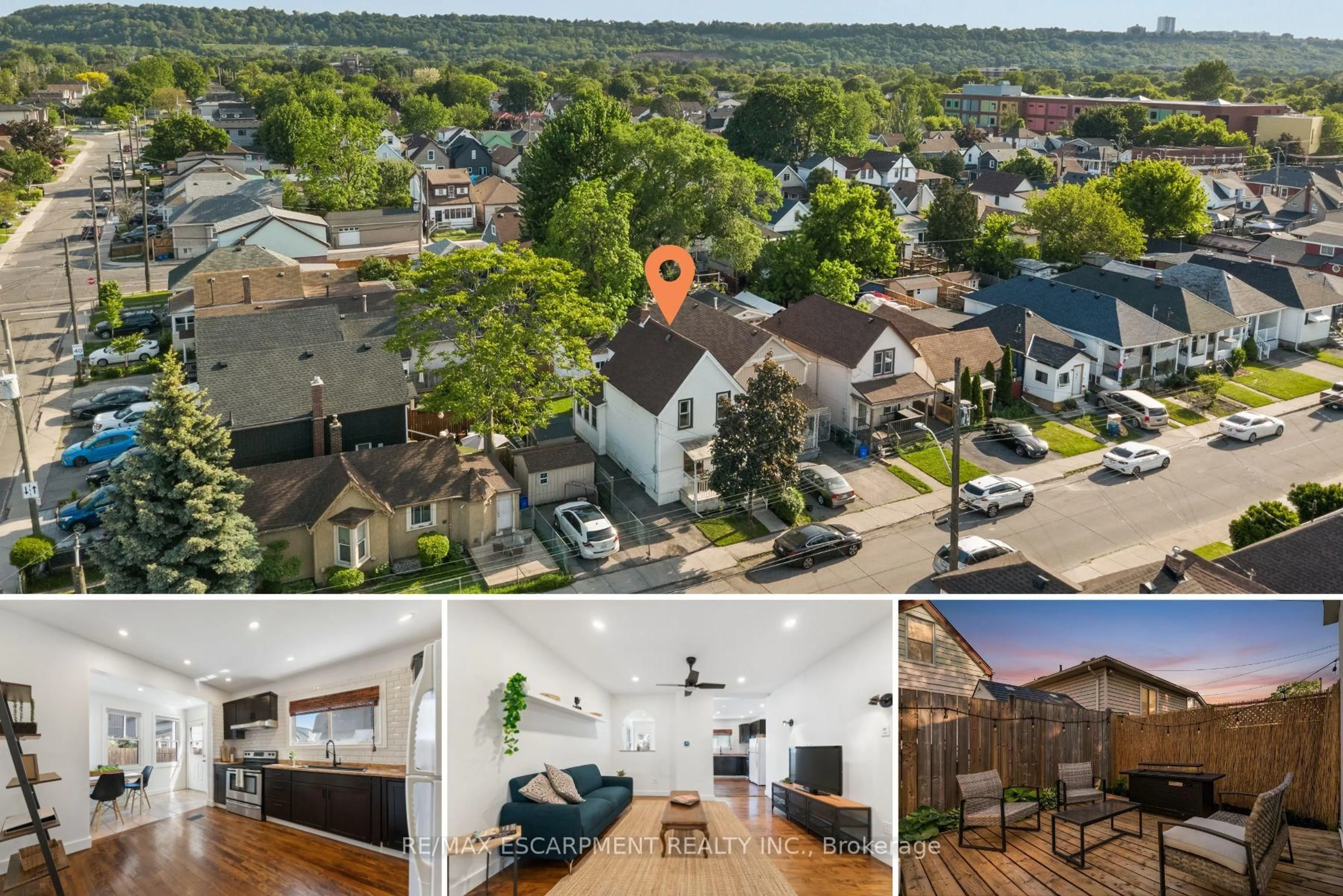 A pic from outside/outdoor area/front of a property/back of a property/a pic from drone, city buildings view from balcony for 160 Britannia Ave, Hamilton Ontario L8H 1X1