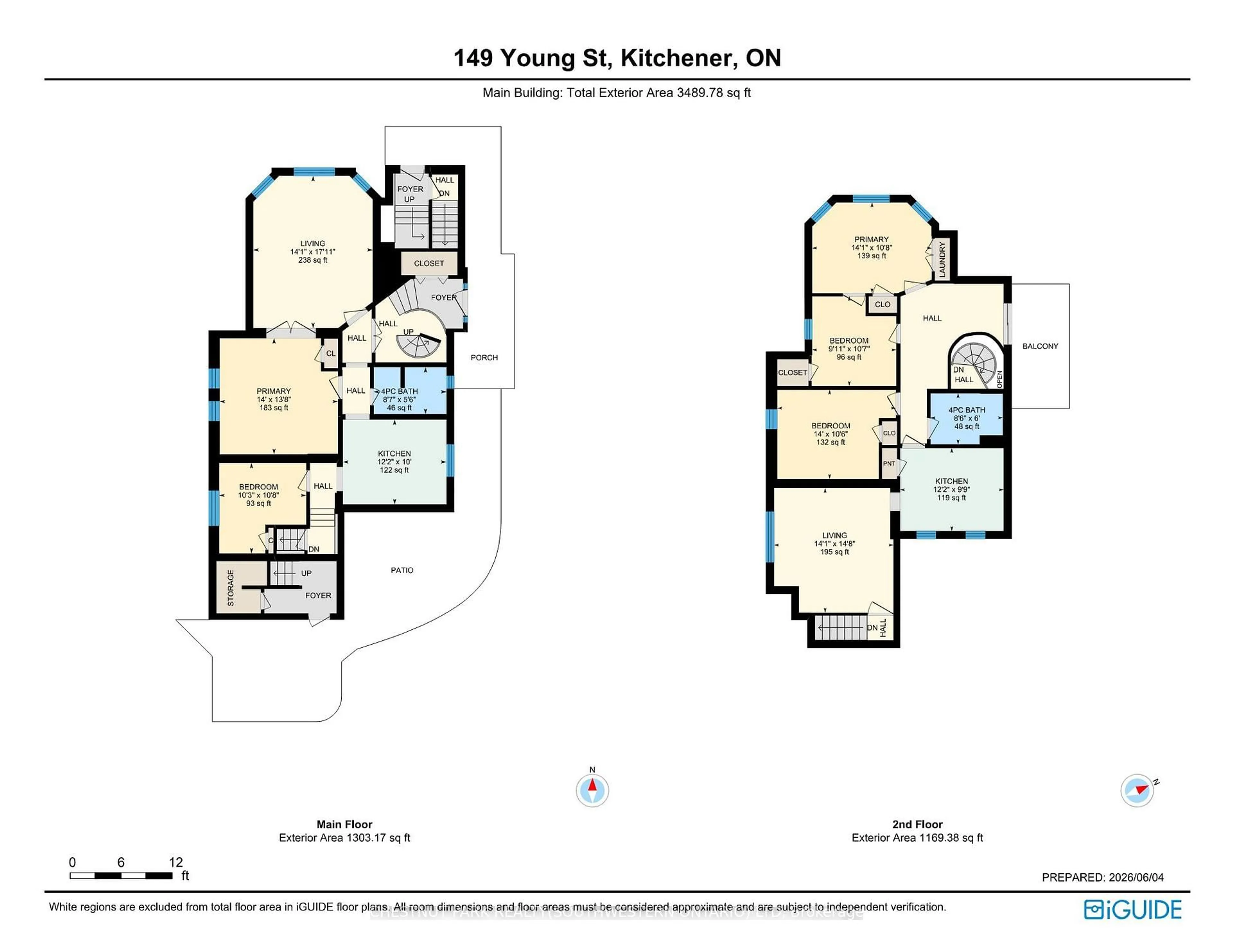 Floor plan for 149 Young St, Kitchener Ontario N2H 4Z5