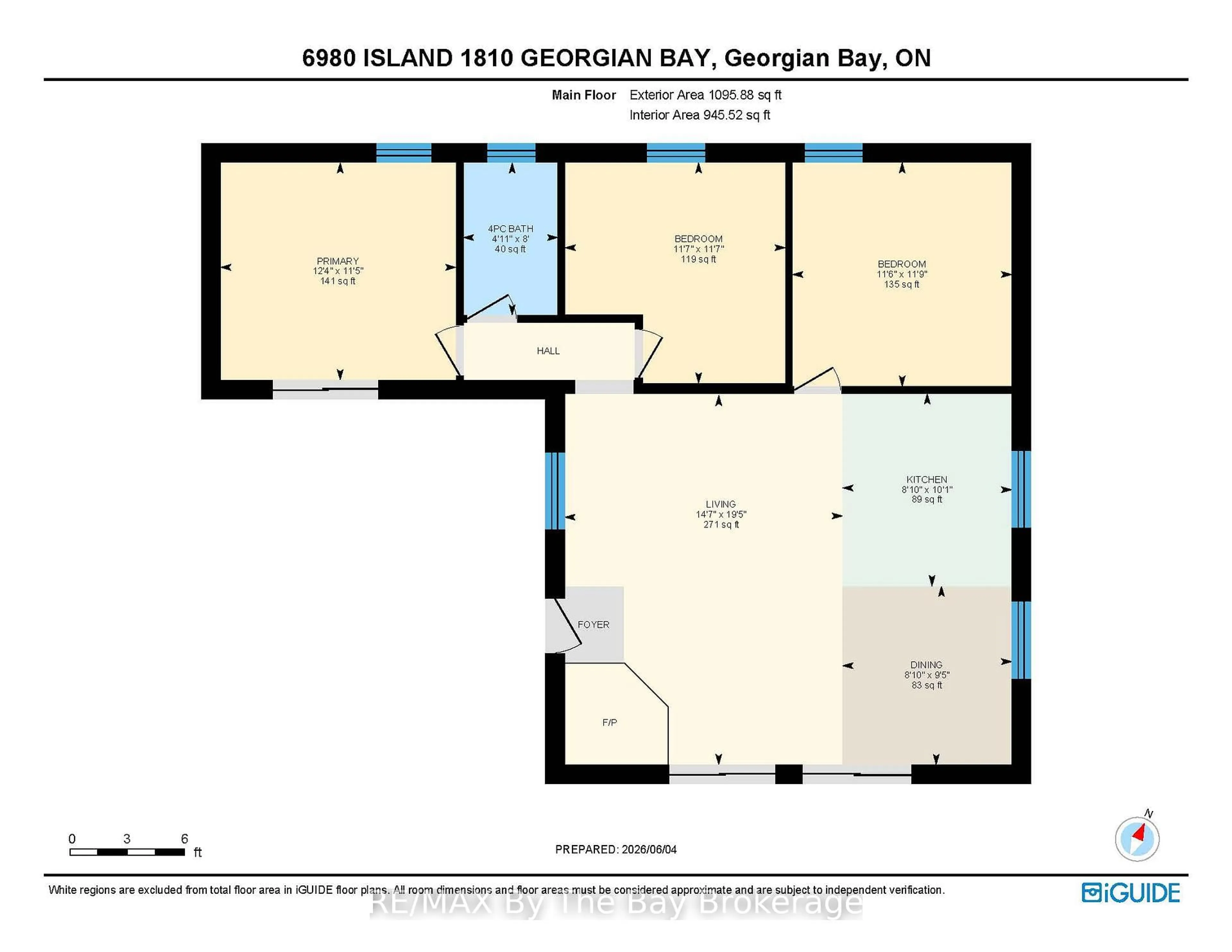 Floor plan for 6980 Island 1810/Bone Island, Georgian Bay Ontario L0K 1E0