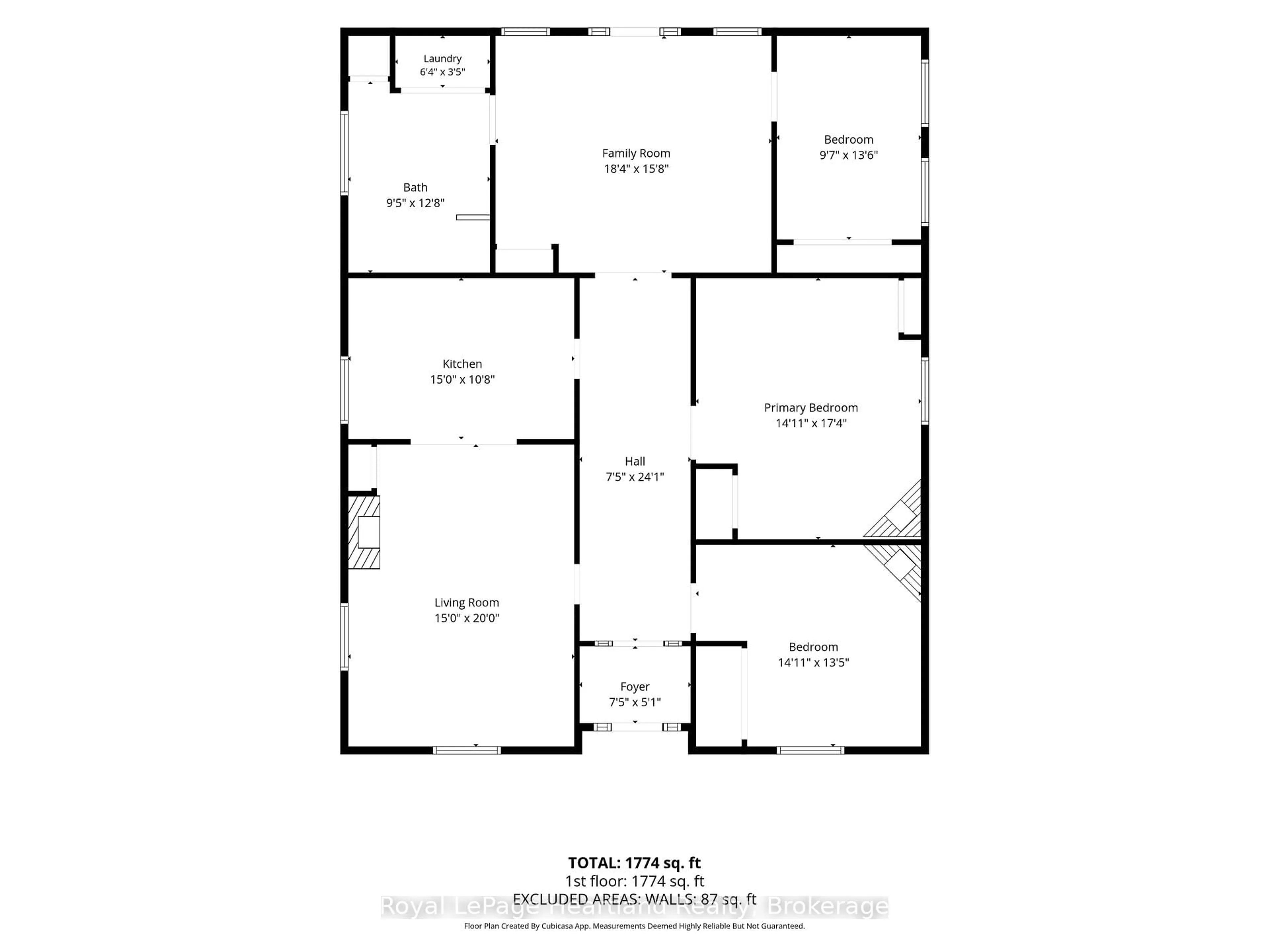 Floor plan for 126 St David St, Goderich Ontario N7A 1L6