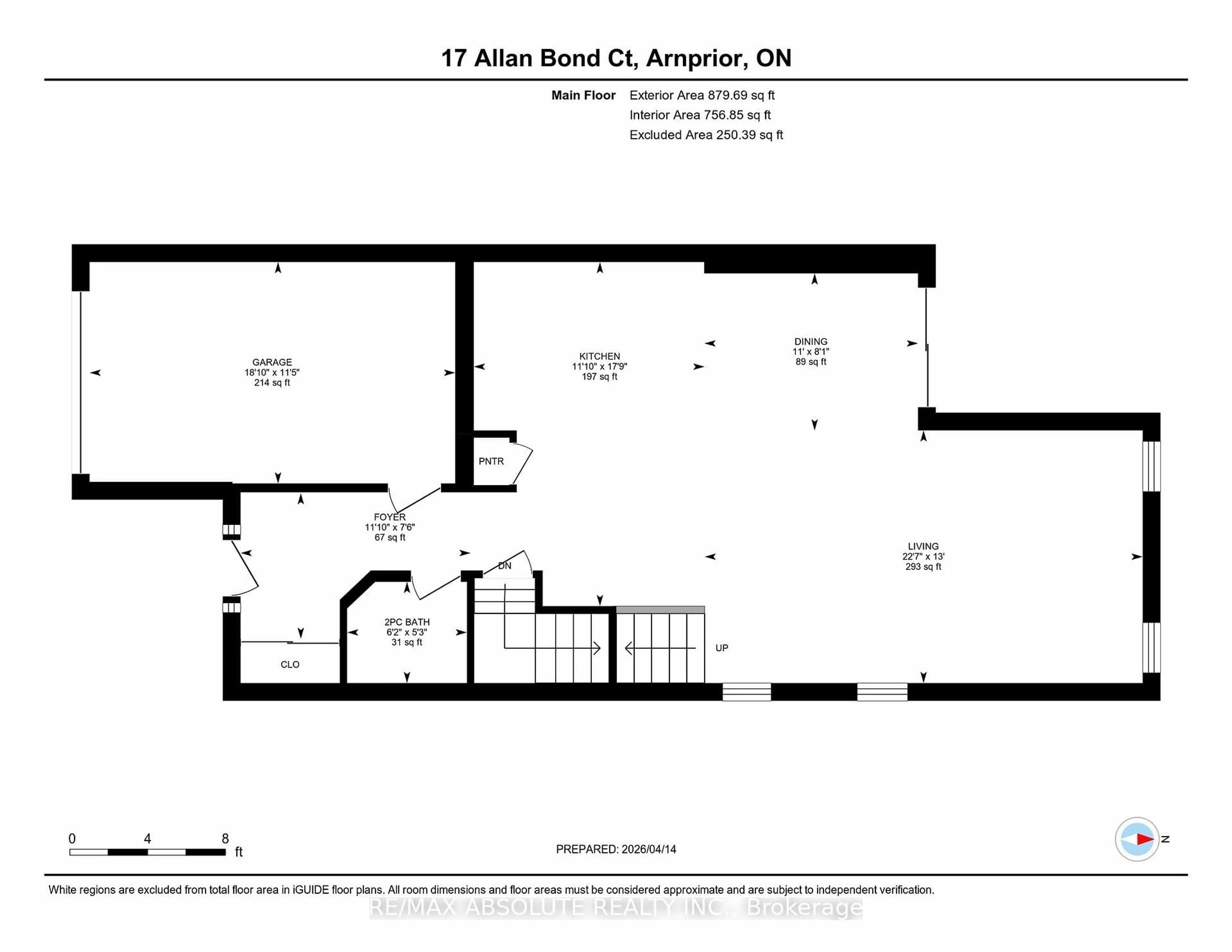 Floor plan for 17 Allan Bond Crt, Arnprior Ontario K7S 0C5