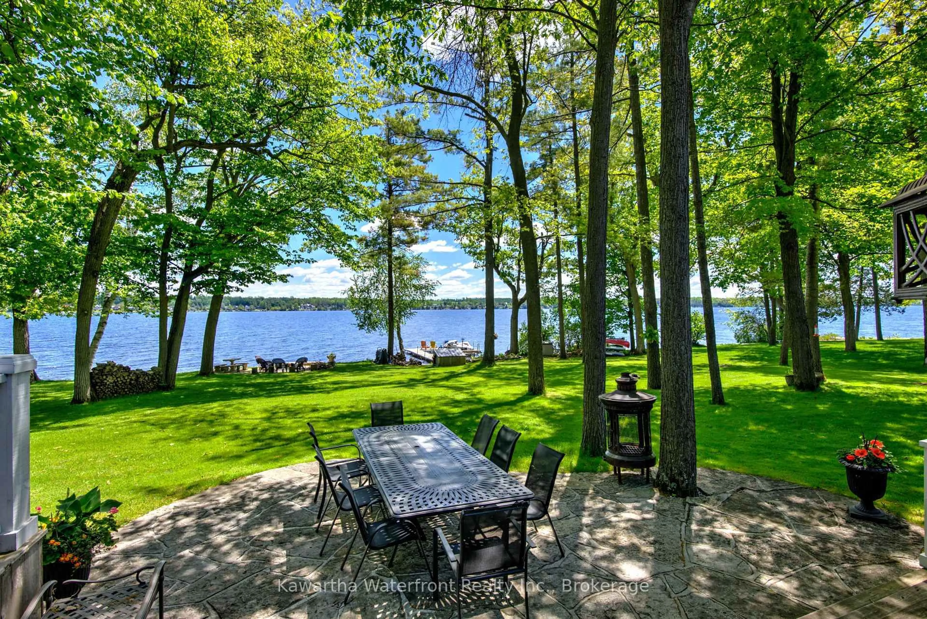 Patio, water/lake/river/ocean view for 12 Edgewood Dr, Kawartha Lakes Ontario K0M 1N0