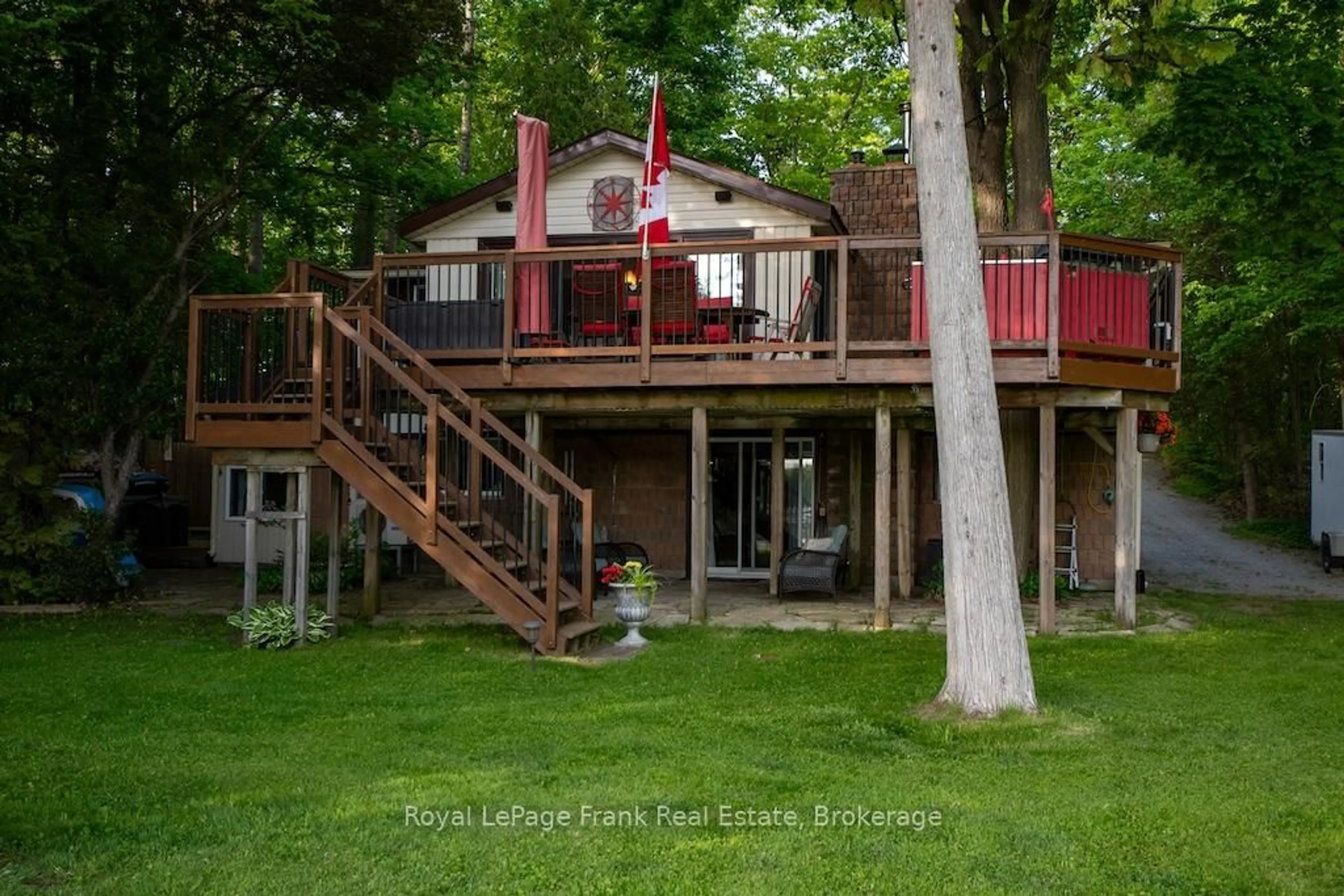 Patio, water/lake/river/ocean view for 12 Woodland Tr, Trent Lakes Ontario K0L 1J0