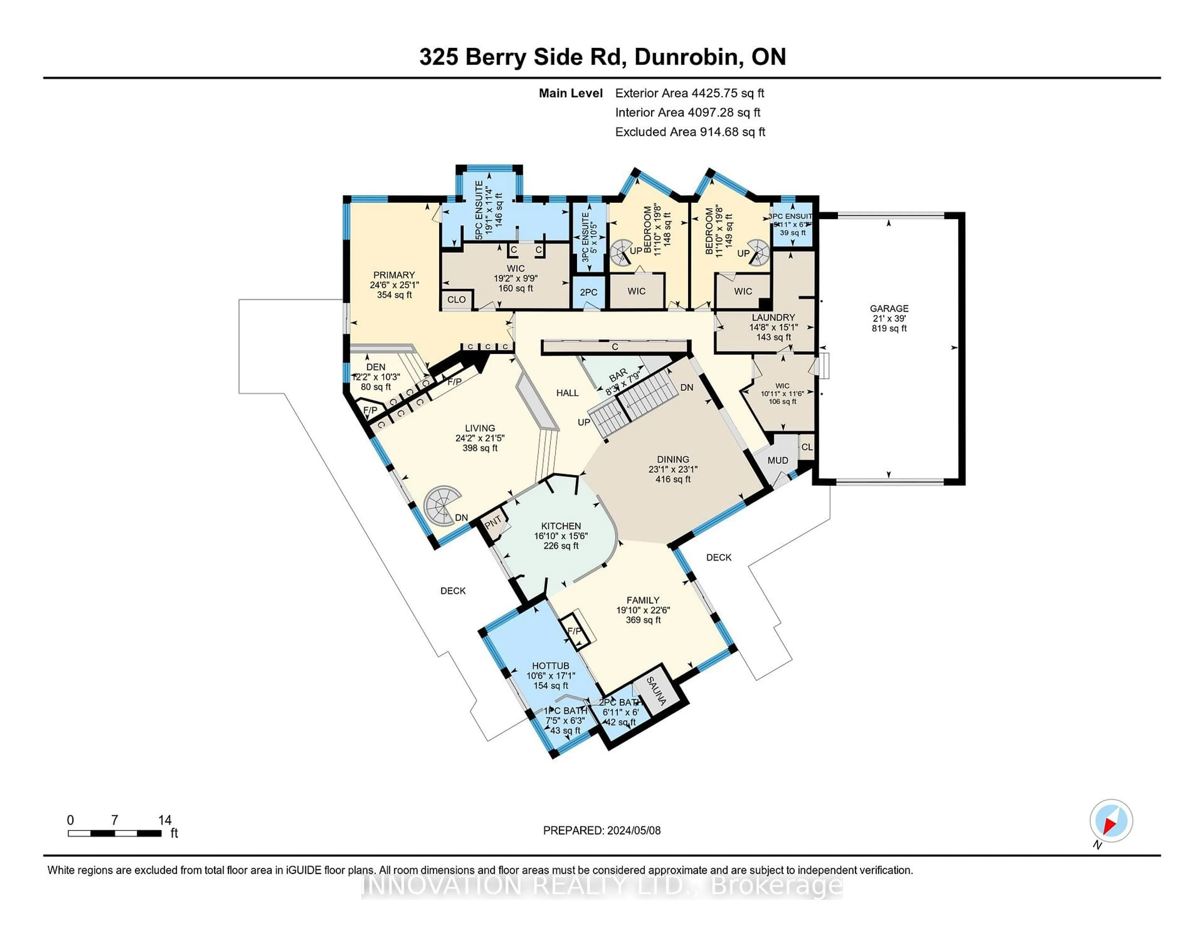 Floor plan for 325 Berry Side Rd, Ottawa Ontario K0A 1T0