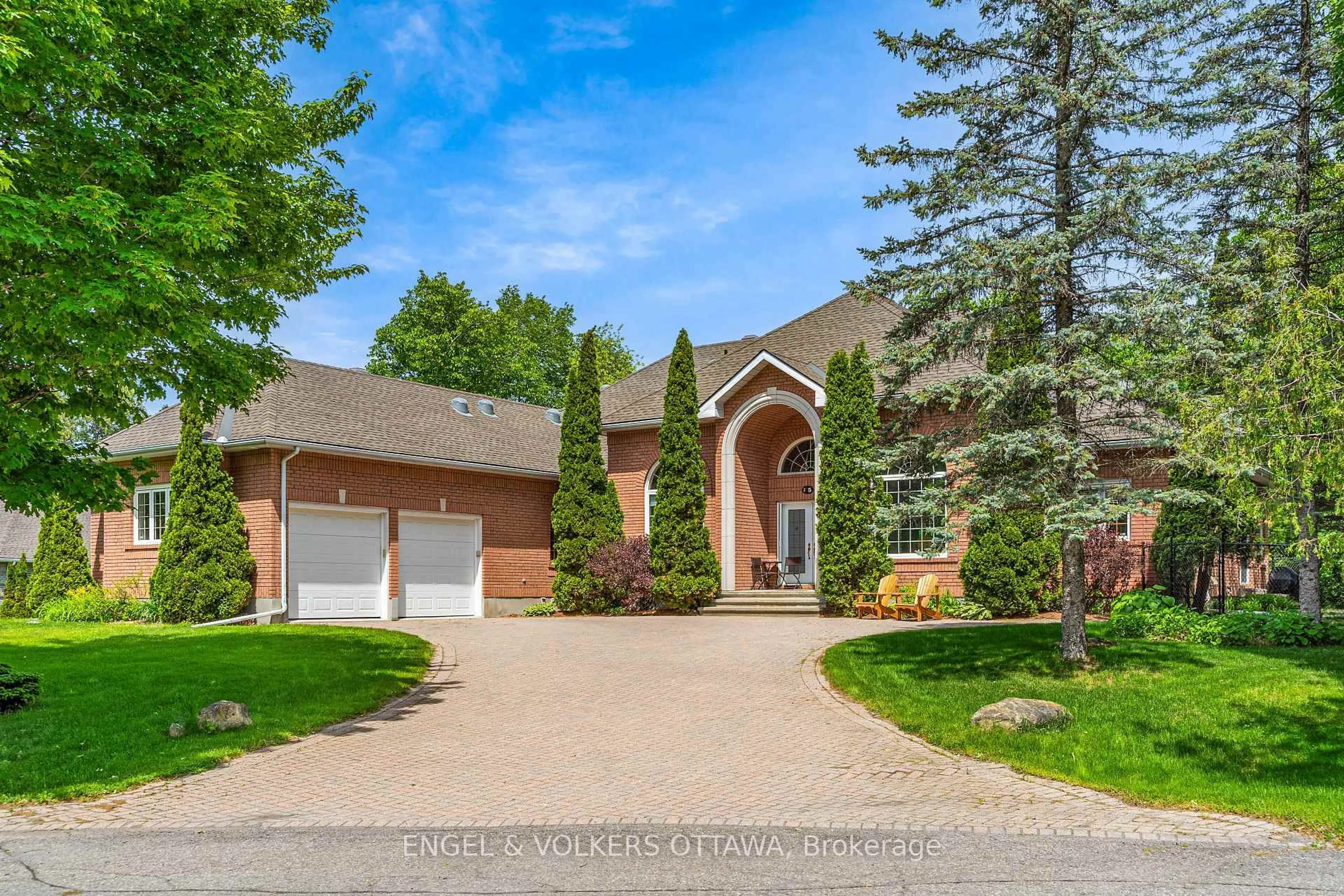 Home with brick exterior material, street for 5 Countryside Green, Ottawa Ontario K2R 1B5