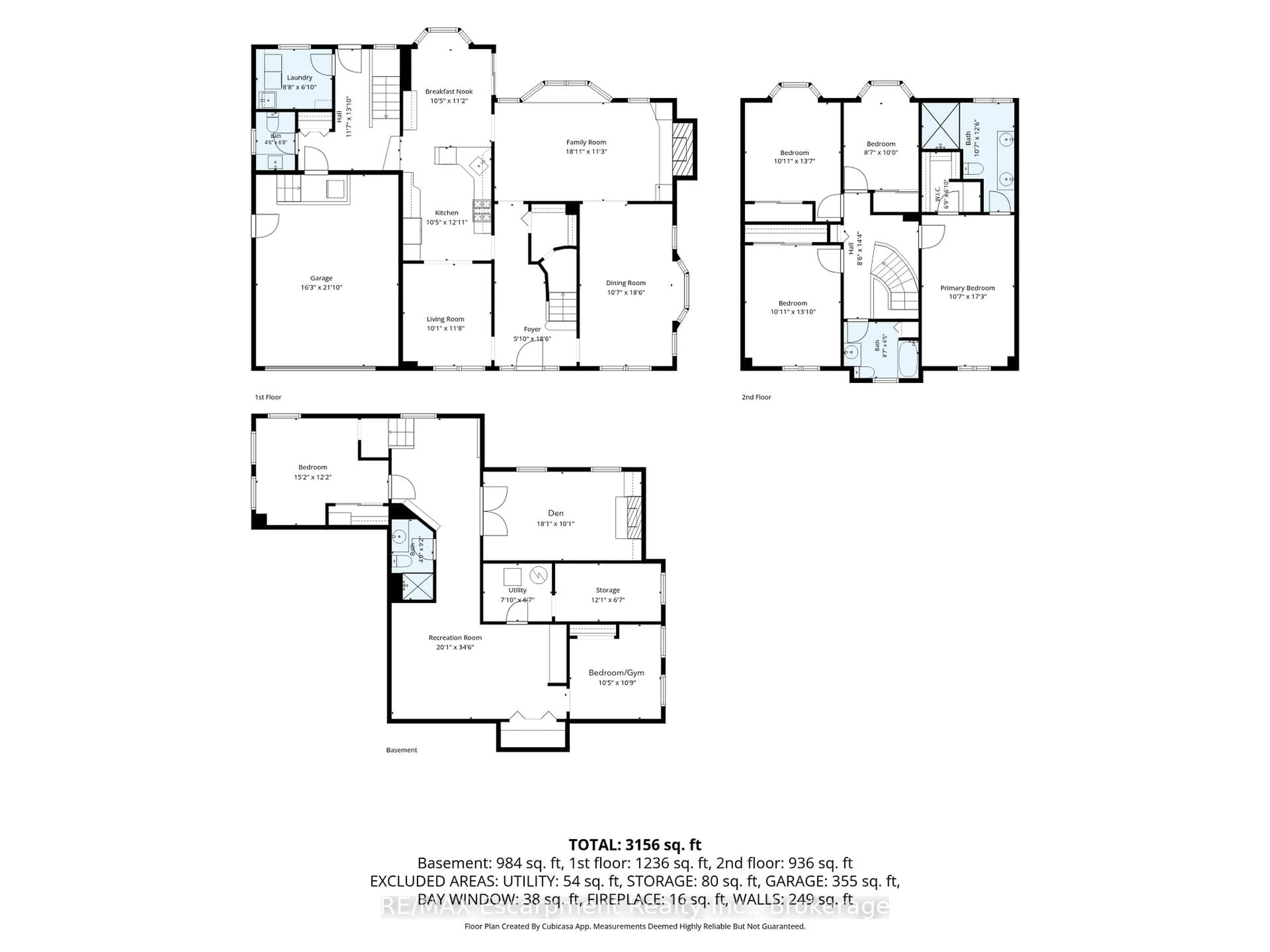 Floor plan for 449 Roymor Cres, Hamilton Ontario L9G 3W9
