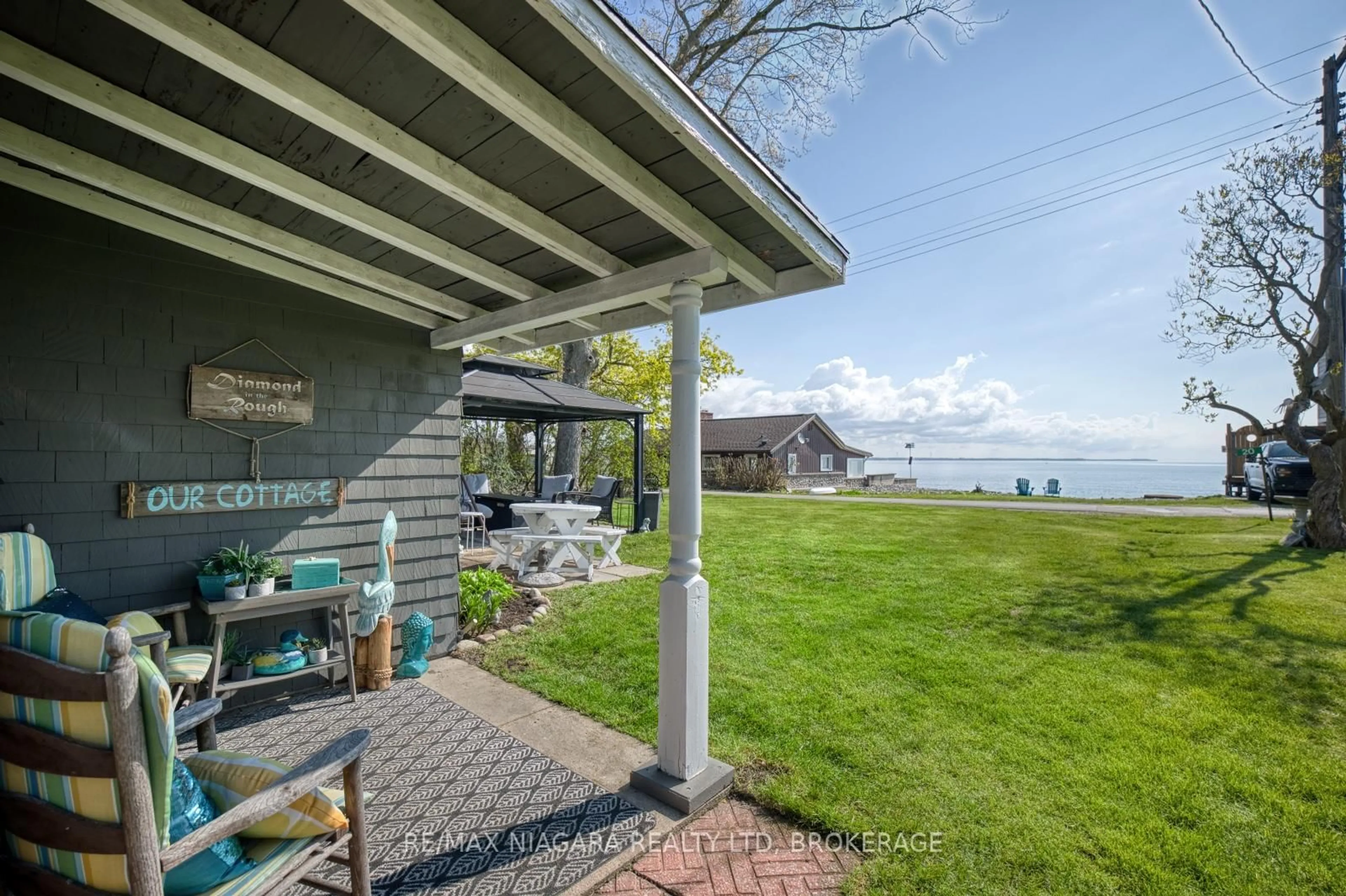 Patio, water/lake/river/ocean view for 20 Mohawk Point Rd, Haldimand Ontario N0A 1K0