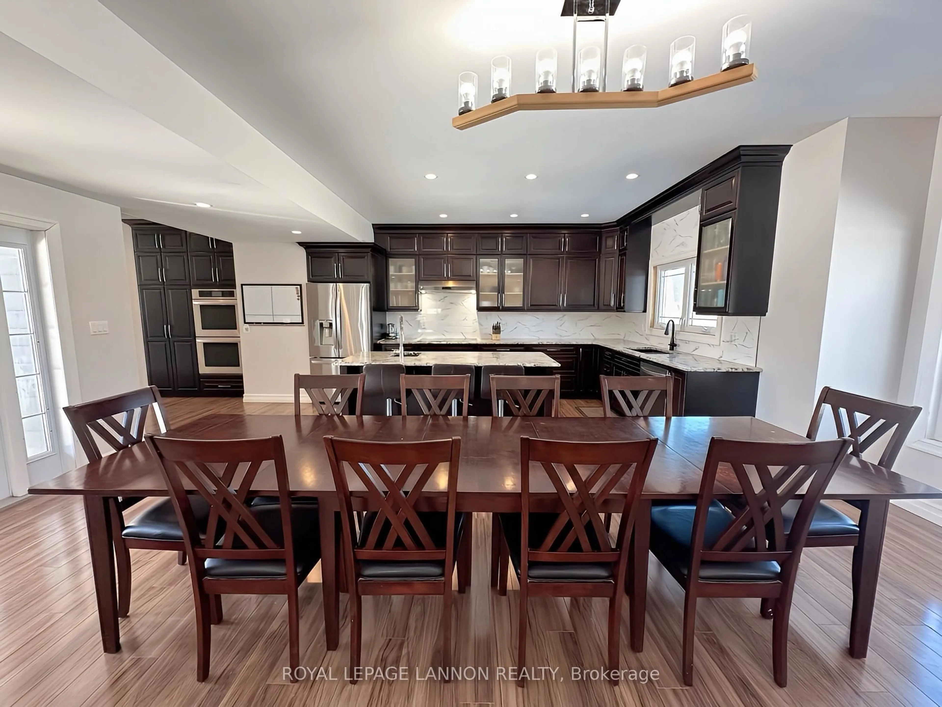 Open concept kitchen, wood/laminate floor for 123 Christie Pl, Greenstone Ontario P0T 1M0