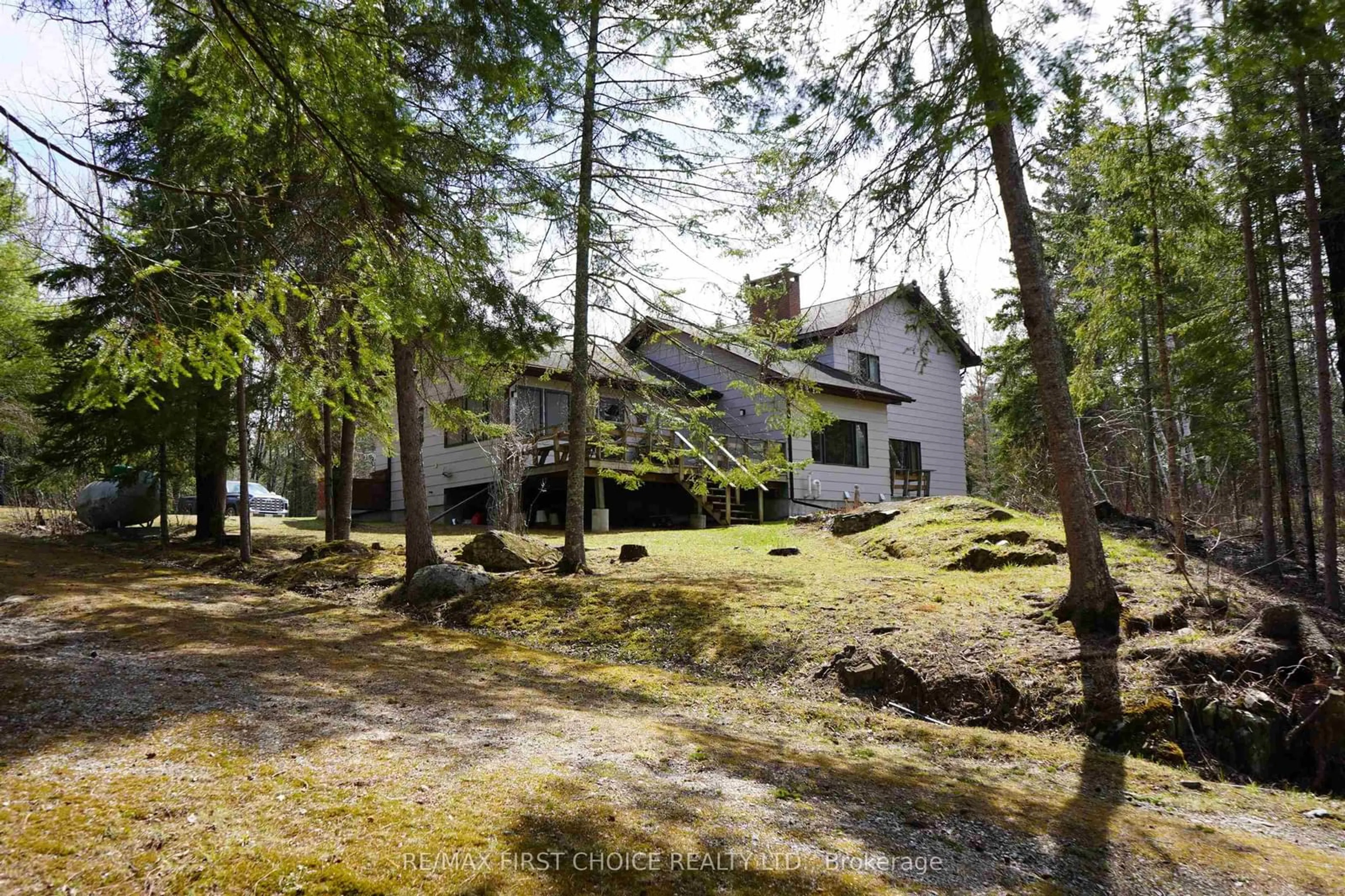 A pic from outside/outdoor area/front of a property/back of a property/a pic from drone, forest/trees view for 11A Lebrons Rd, Sioux Narrows-Nestor Falls Ontario P0X 1N0