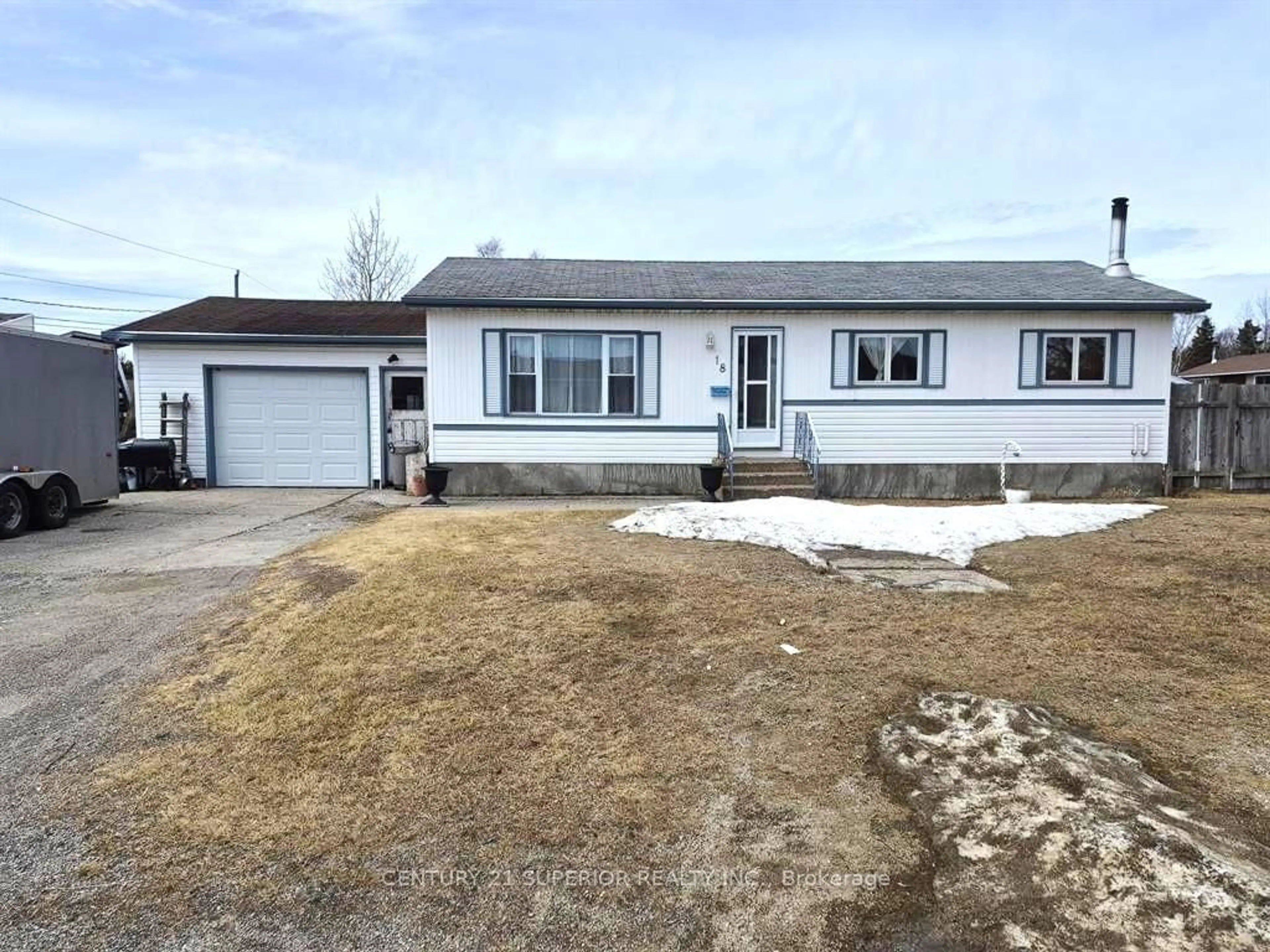 A pic from outside/outdoor area/front of a property/back of a property/a pic from drone, street for 18 Lloyd Irwin Street, Marathon Ontario P0T 2E0