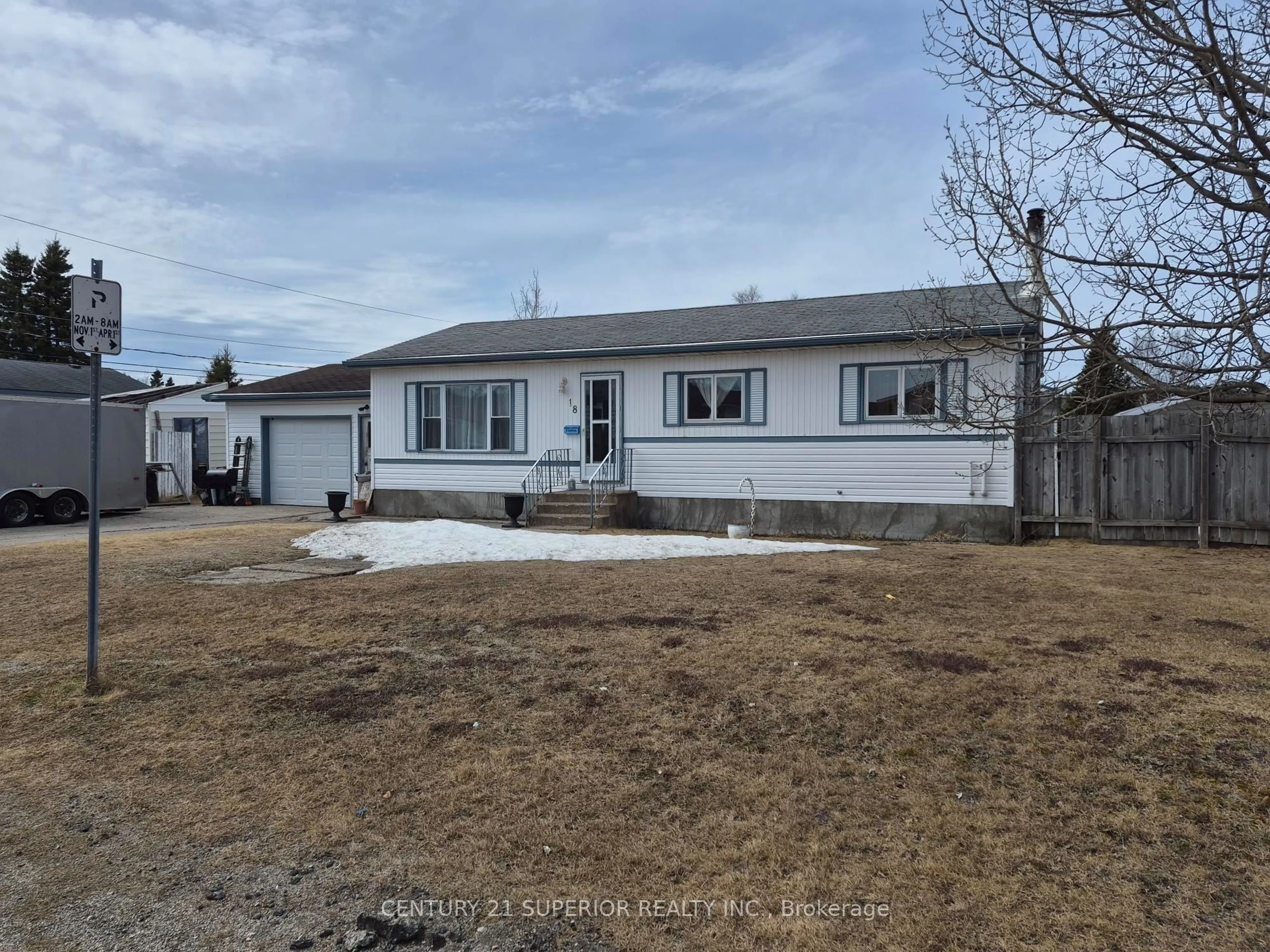 A pic from outside/outdoor area/front of a property/back of a property/a pic from drone, street for 18 Lloyd Irwin Street, Marathon Ontario P0T 2E0