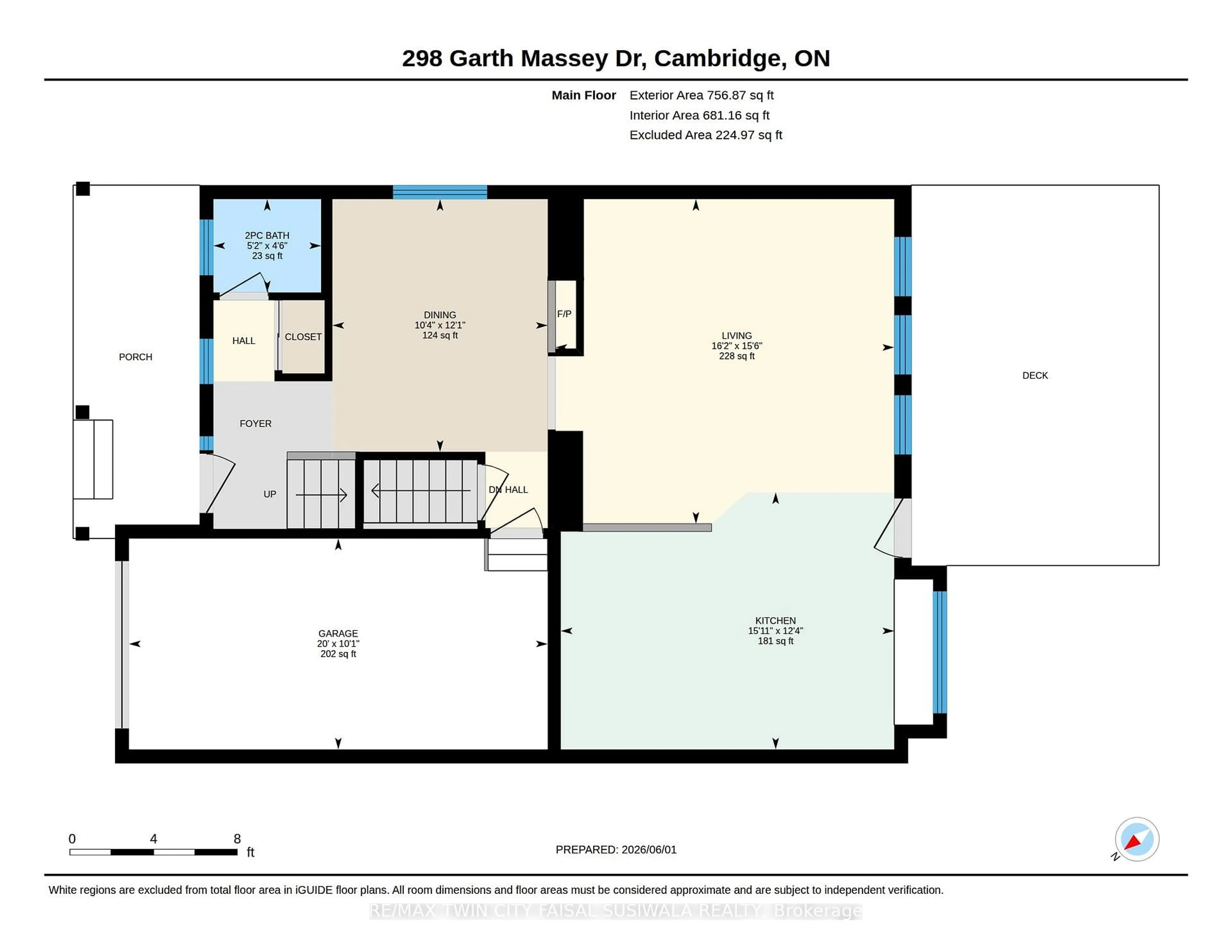 Floor plan for 298 Garth Massey Dr, Cambridge Ontario N1T 2K3