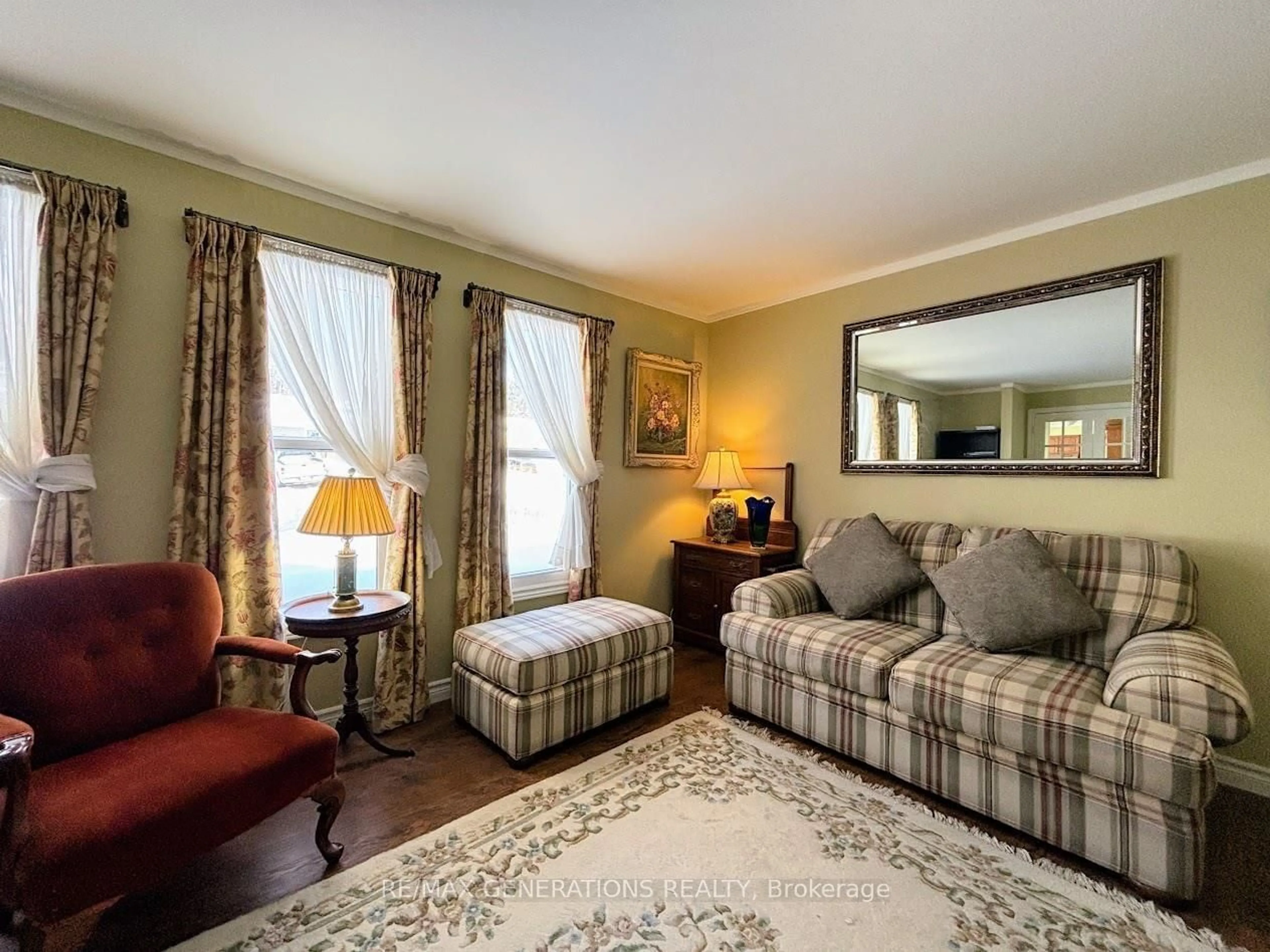 Living room with furniture, carpet floor for 48 Redwing Ave, Manitouwadge Ontario P0T 2C0