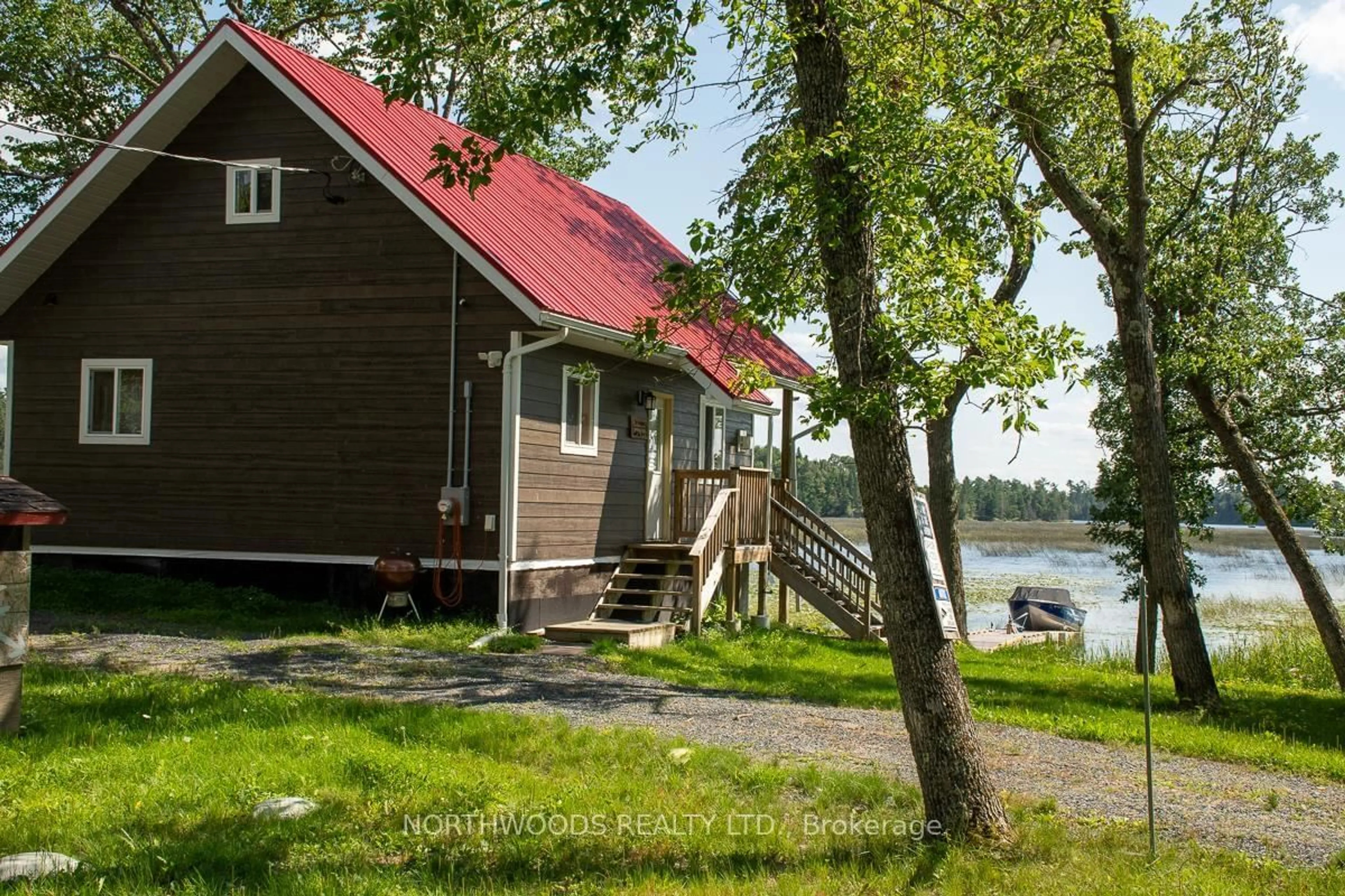 Patio, water/lake/river/ocean view for 151 Shangri-La Road, Sioux Narrows-Nestor Falls Ontario P0X 1N0