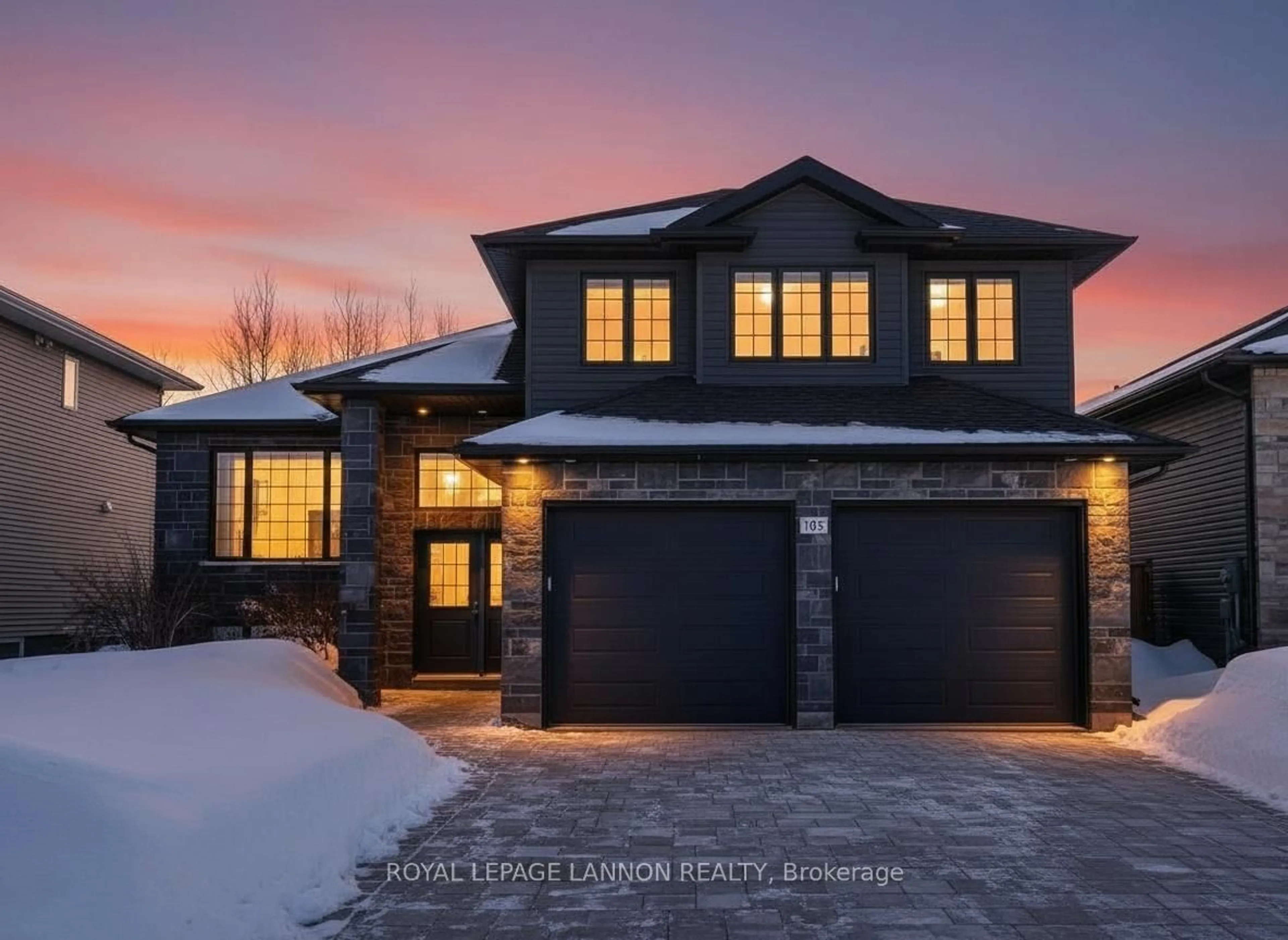 Home with brick exterior material, street for 705 Fieldstone Pl, Thunder Bay Ontario P7B 3Z7