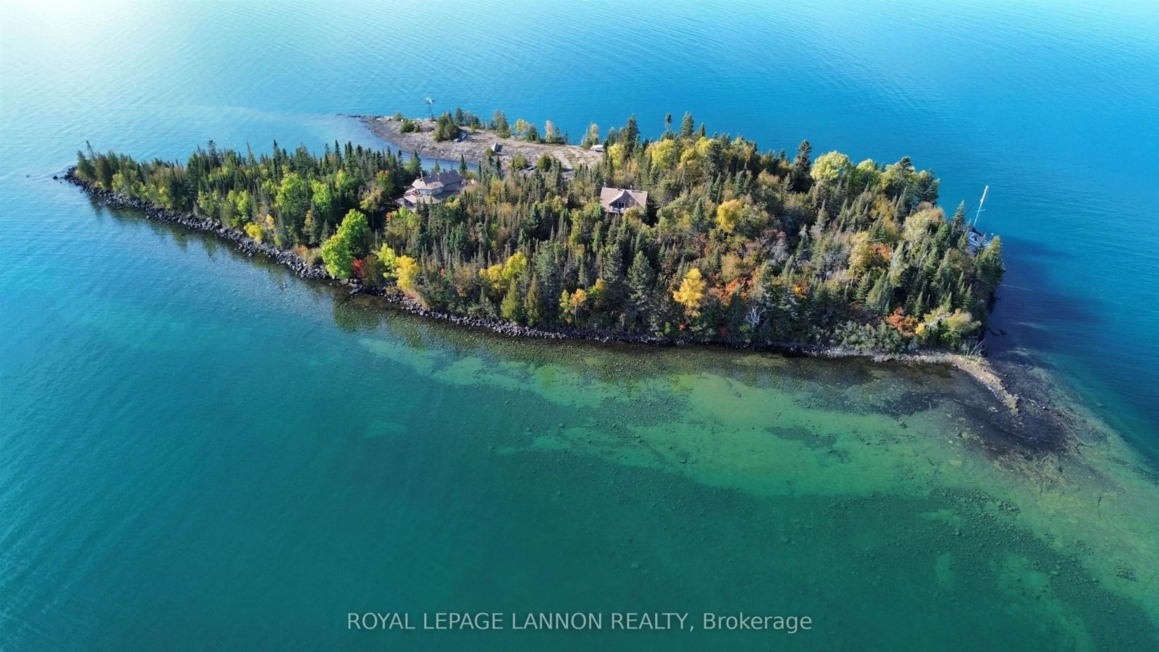 A pic from outside/outdoor area/front of a property/back of a property/a pic from drone, water/lake/river/ocean view for 1 Palette, Thunder Bay Remote Area Ontario P7A 0Z7