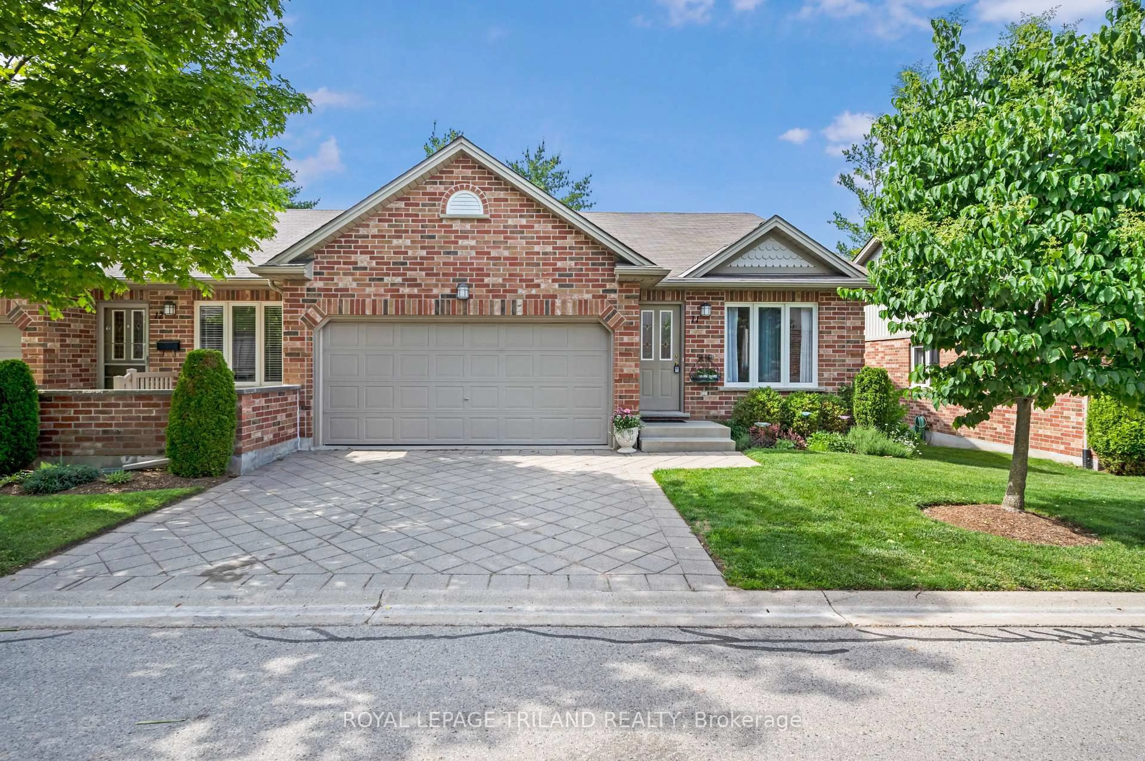 Home with brick exterior material, street for 43 Capulet Walk #11, London North Ontario N6H 5V4