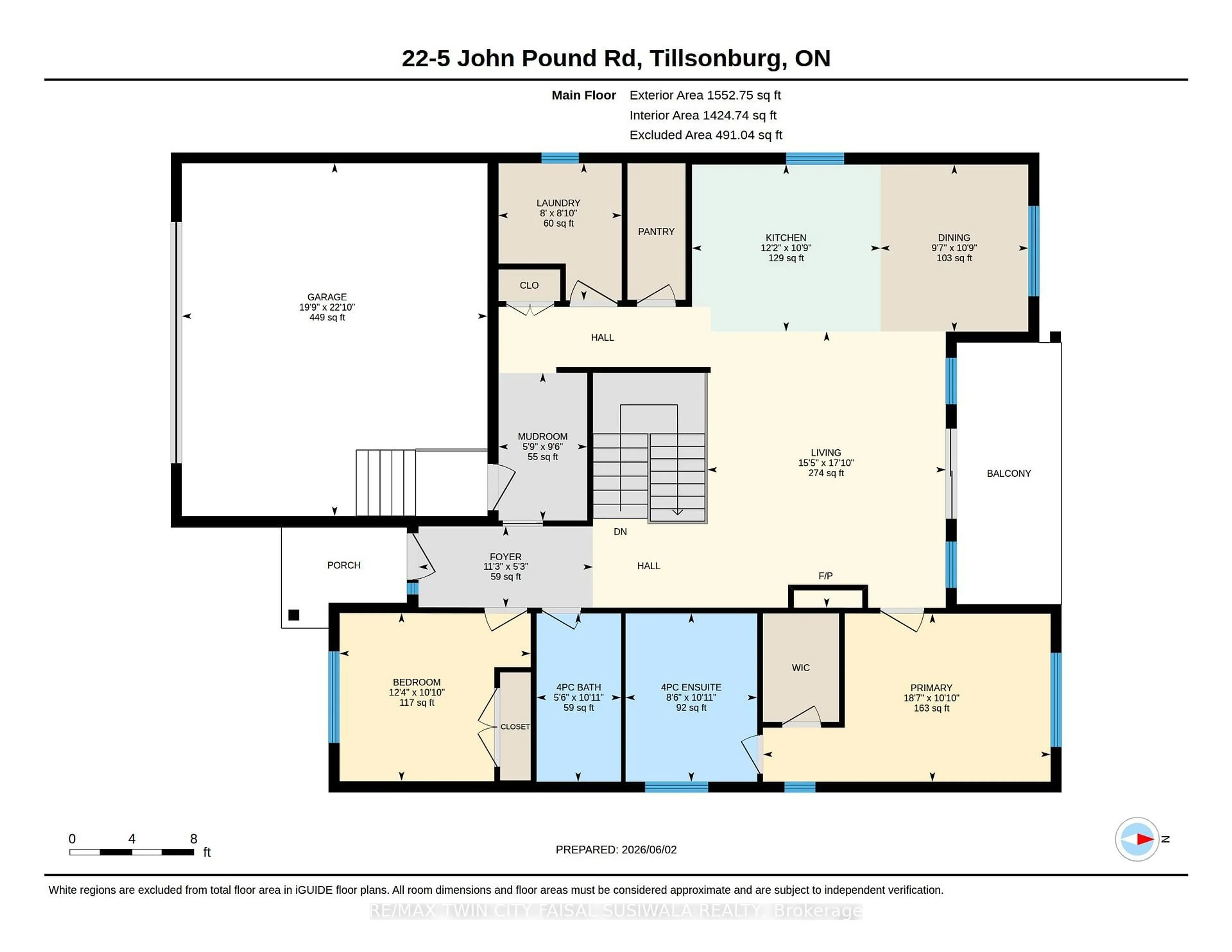Floor plan for 5 John Pound Rd #22, Tillsonburg Ontario N4G 5X3